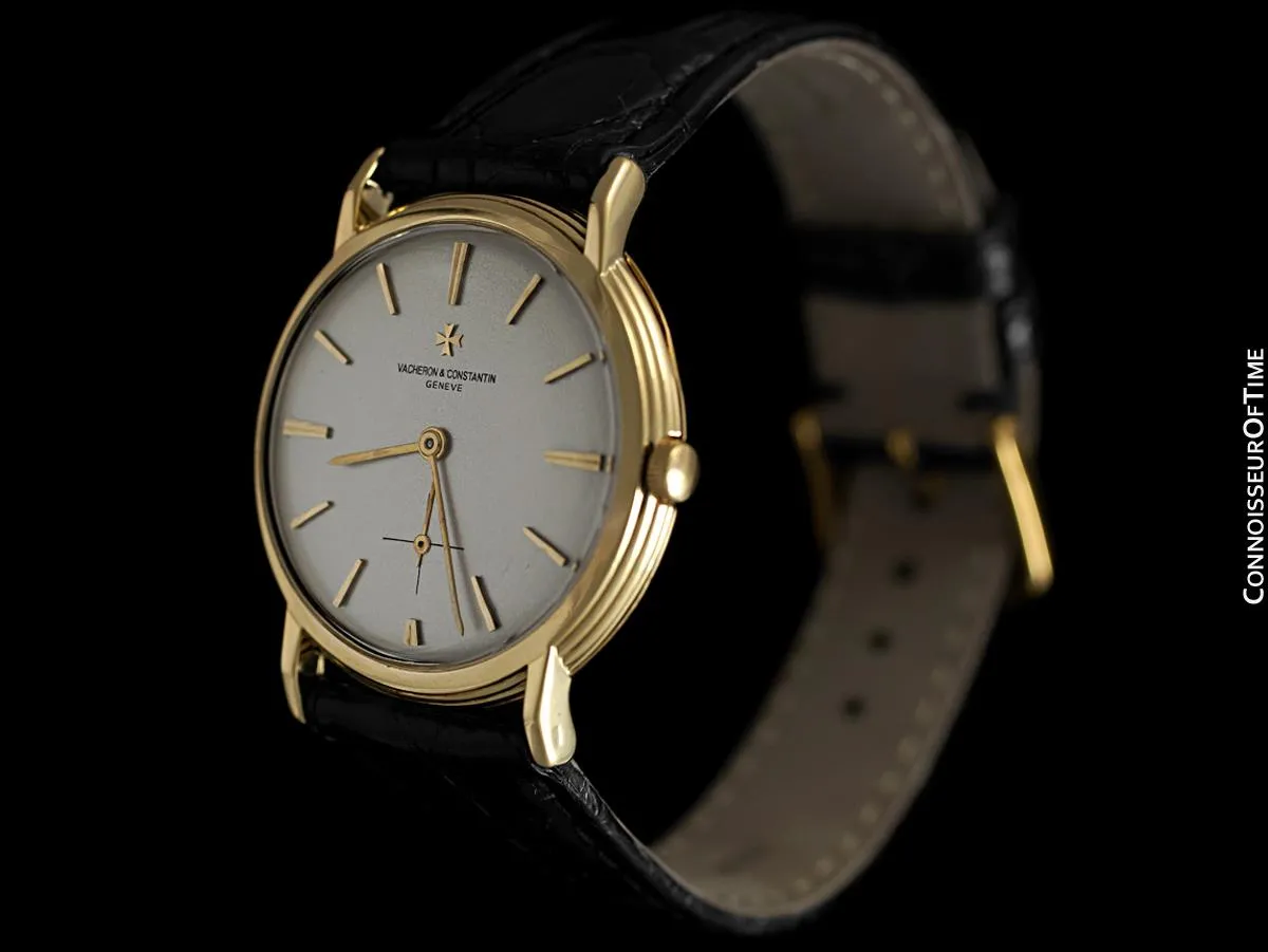 1960's Vacheron & Constantin Vintage Mens Watch with Tiered Case, Cal. K1001 - 18K Gold