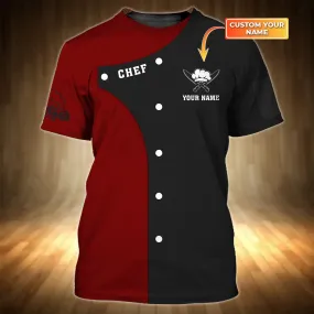 3D All Over Print Chef Personalized Name 3D Tshirt Gift For Cooks Restaurant, Custom Name For Master Chef Shirt 3D All Over Print Chef Personalized Name 3D Tshirt Gift For Cooks Restaurant, Custom Name For Master Chef Shirt