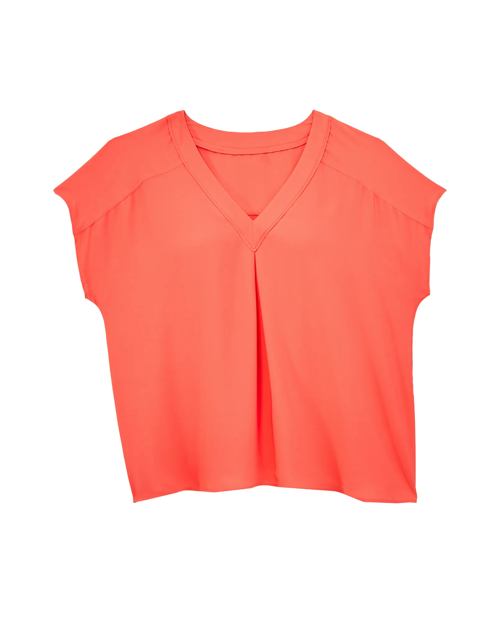 Alicia Short Sleeve Blouse | Coral
