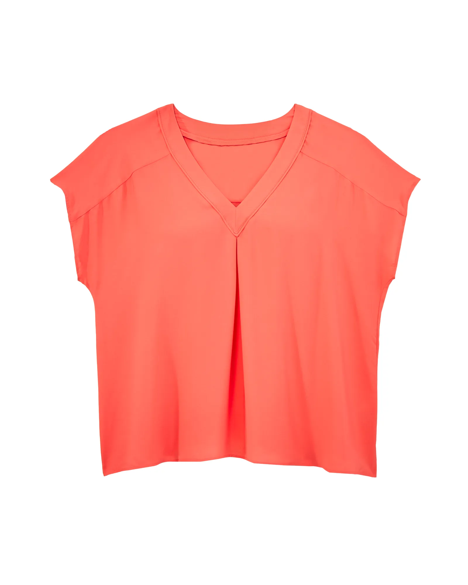 Alicia Short Sleeve Blouse | Coral