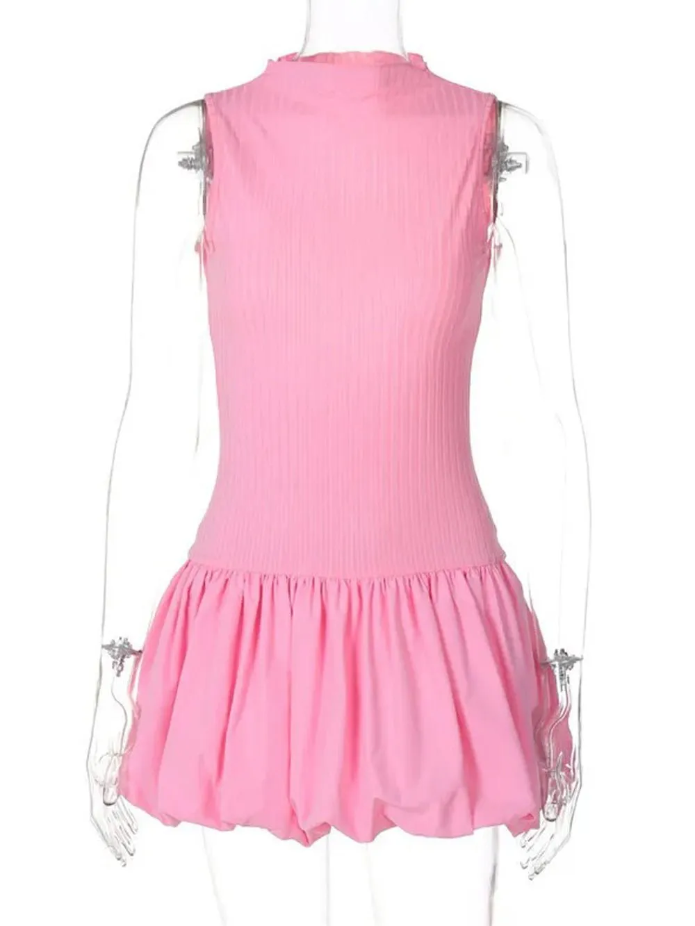 Angela Hollow Out Backless Mini Dress