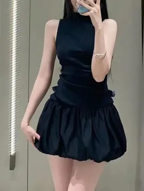 Angela Hollow Out Backless Mini Dress