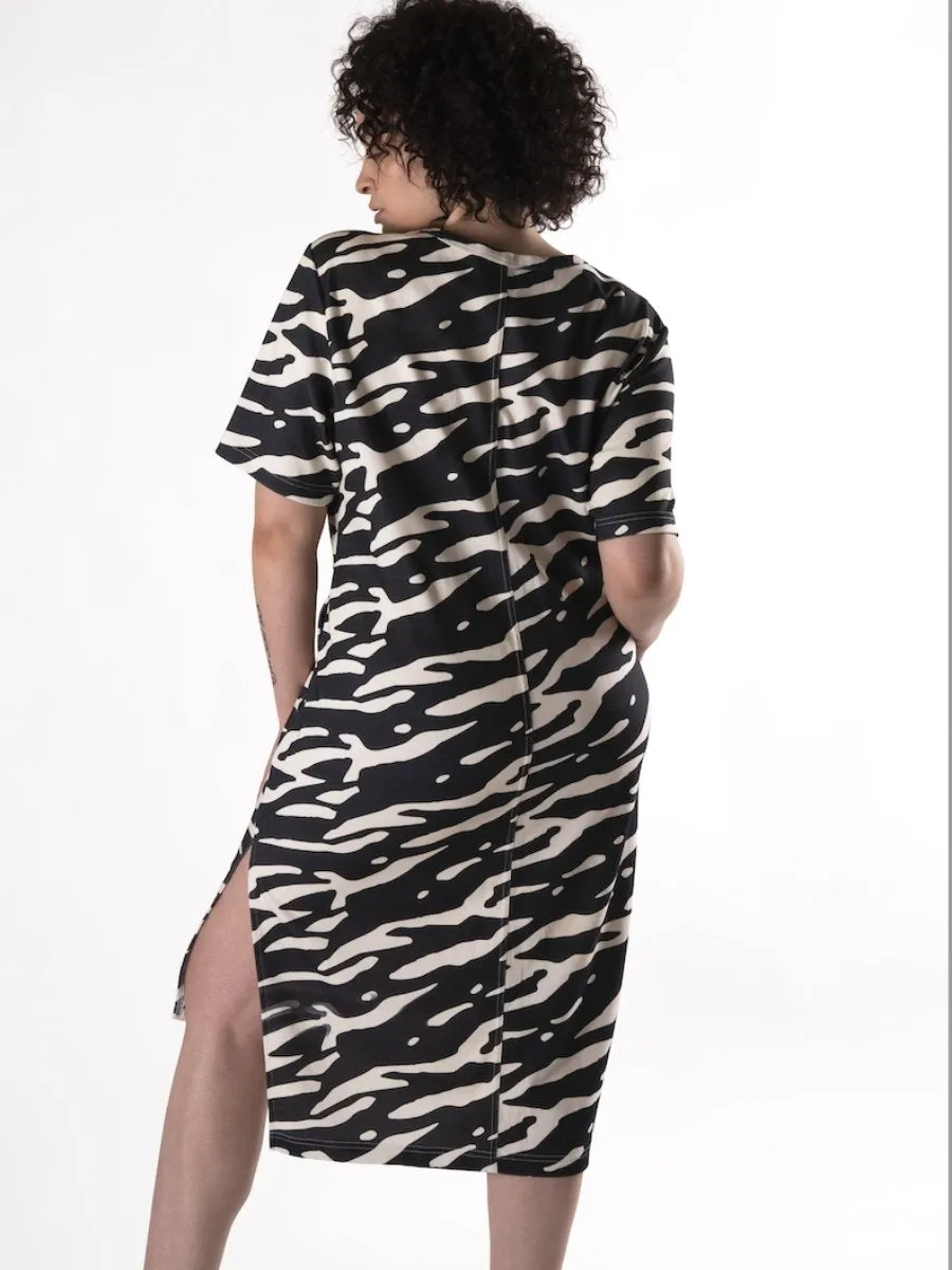 Asymmetric Neckline Dress