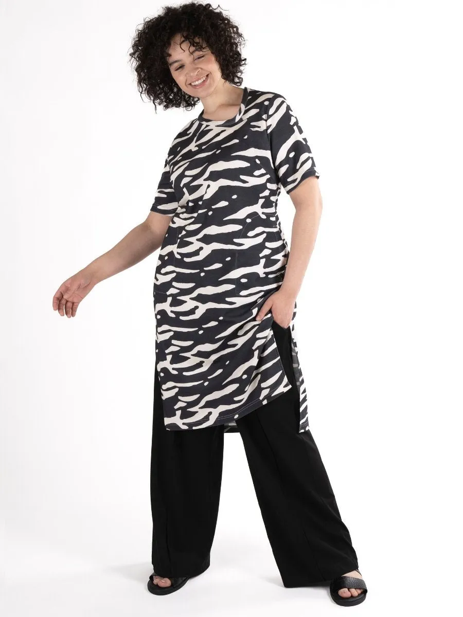 Asymmetric Neckline Dress