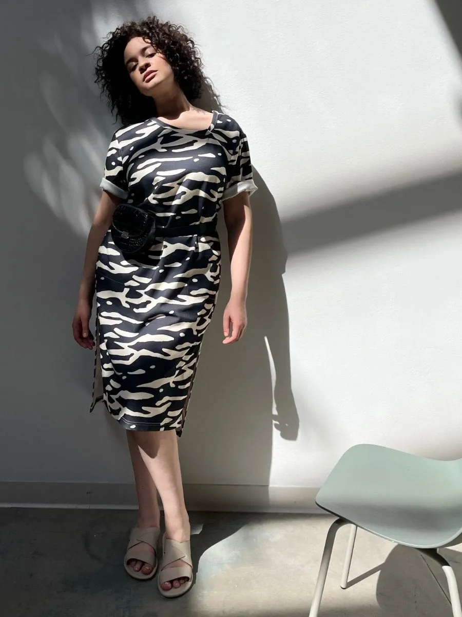 Asymmetric Neckline Dress