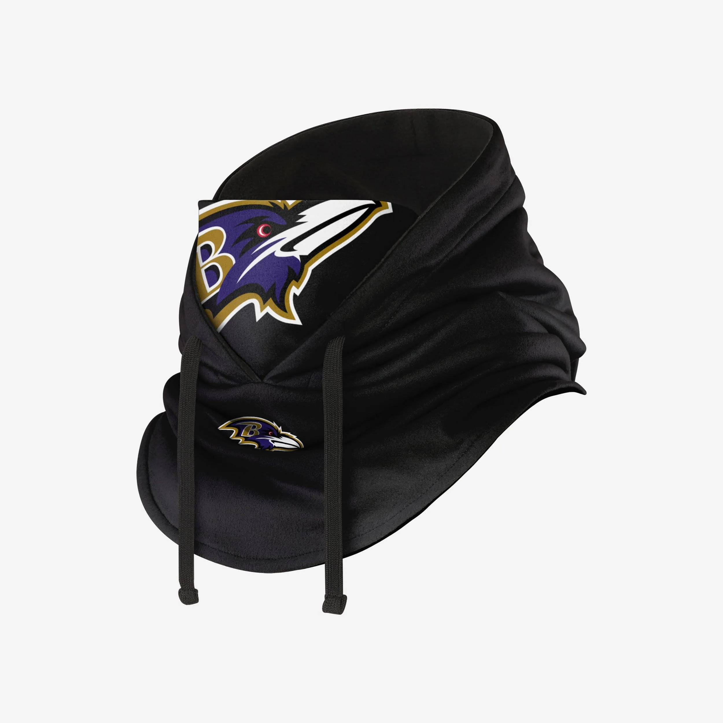 Baltimore Ravens Black Drawstring Hooded Gaiter