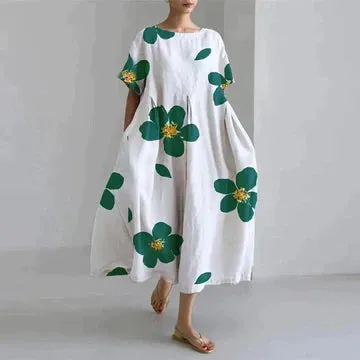 Blair - Floral Print Elegant Dress