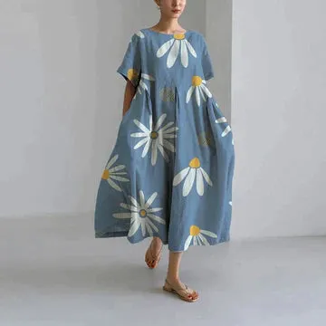 Blair - Floral Print Elegant Dress