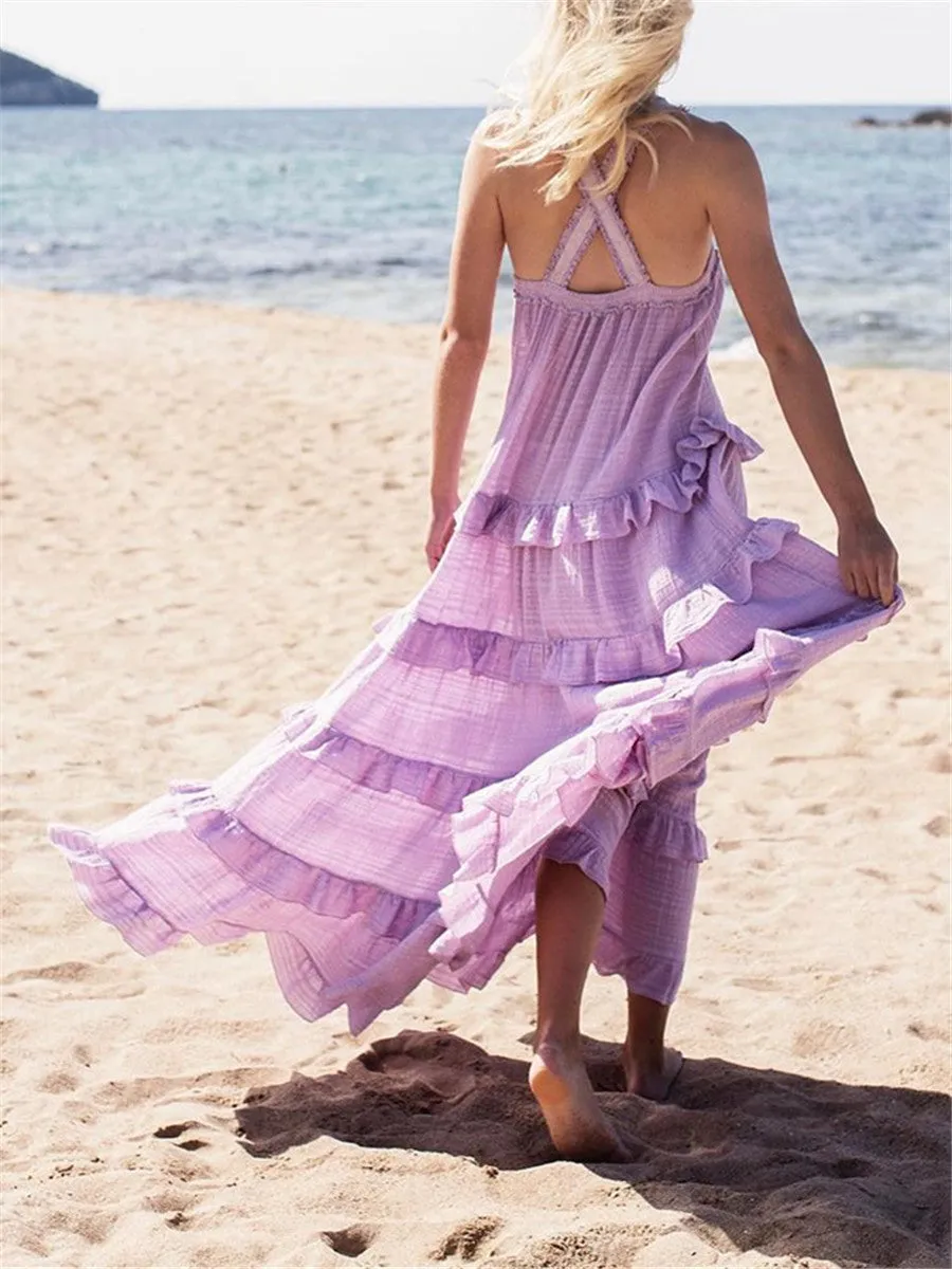 Bohemian Elegant Holiday Maxi Dress