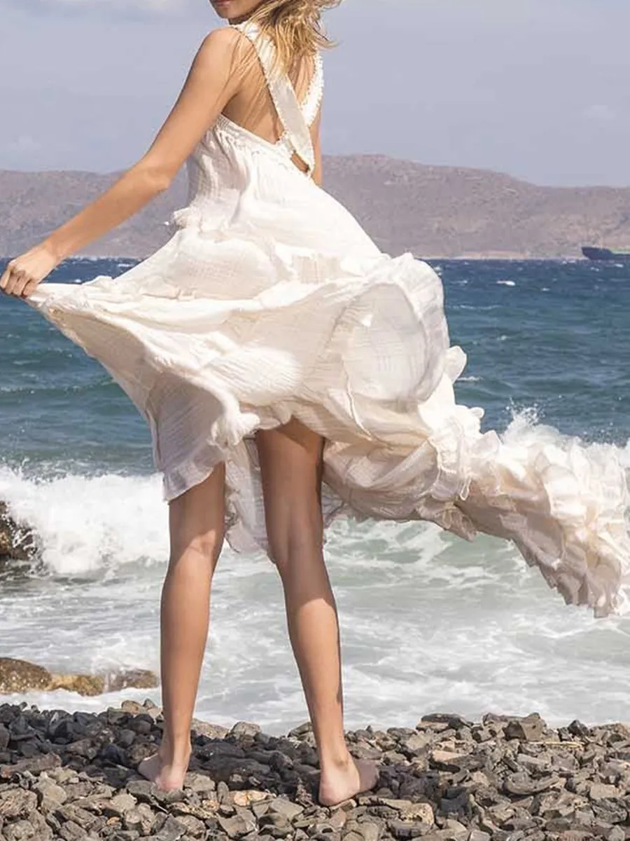 Bohemian Elegant Holiday Maxi Dress