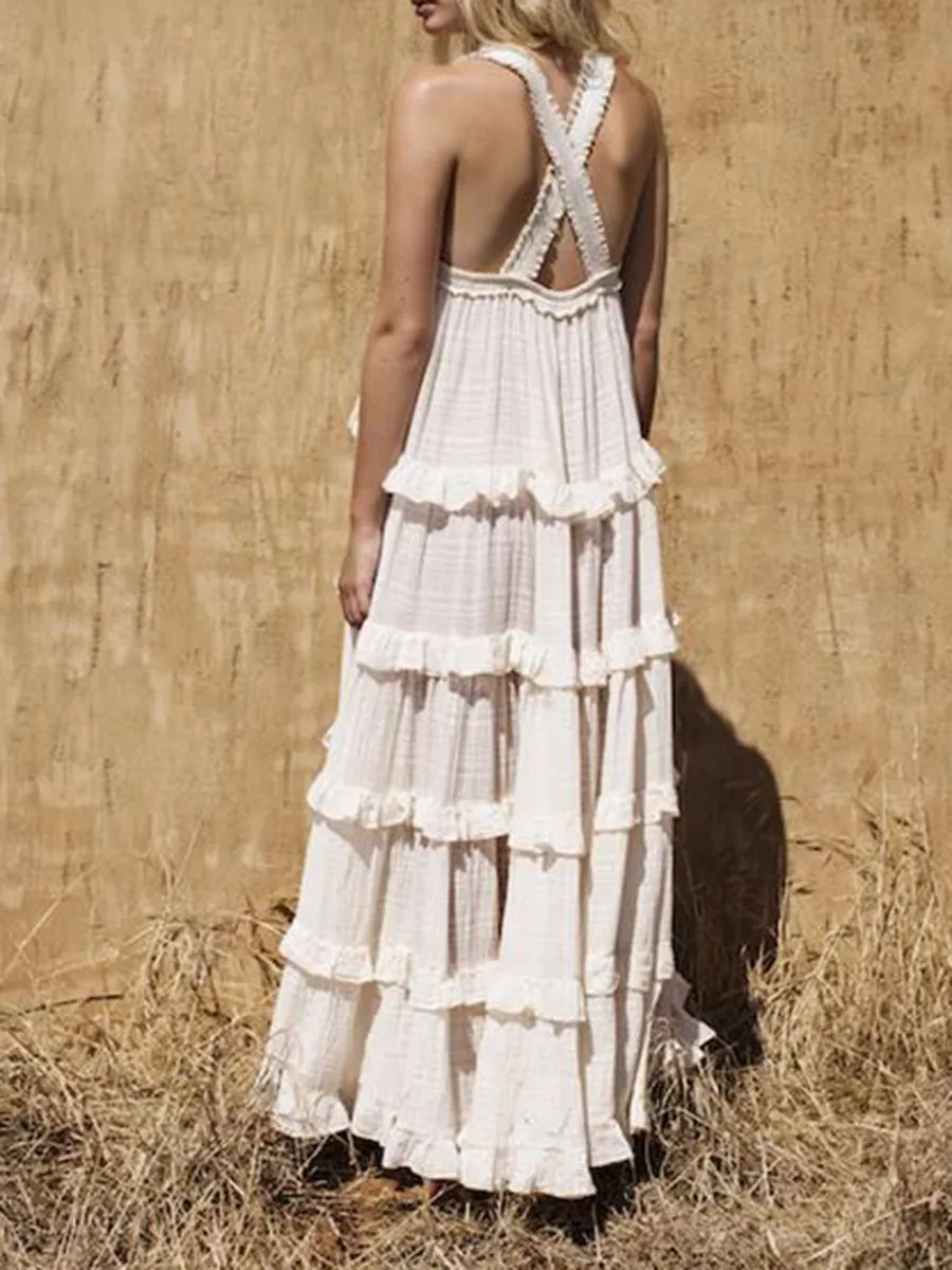 Bohemian Elegant Holiday Maxi Dress