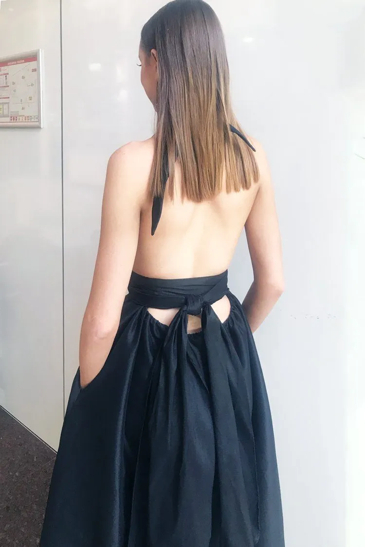 Cameo Bubble Gown in Black