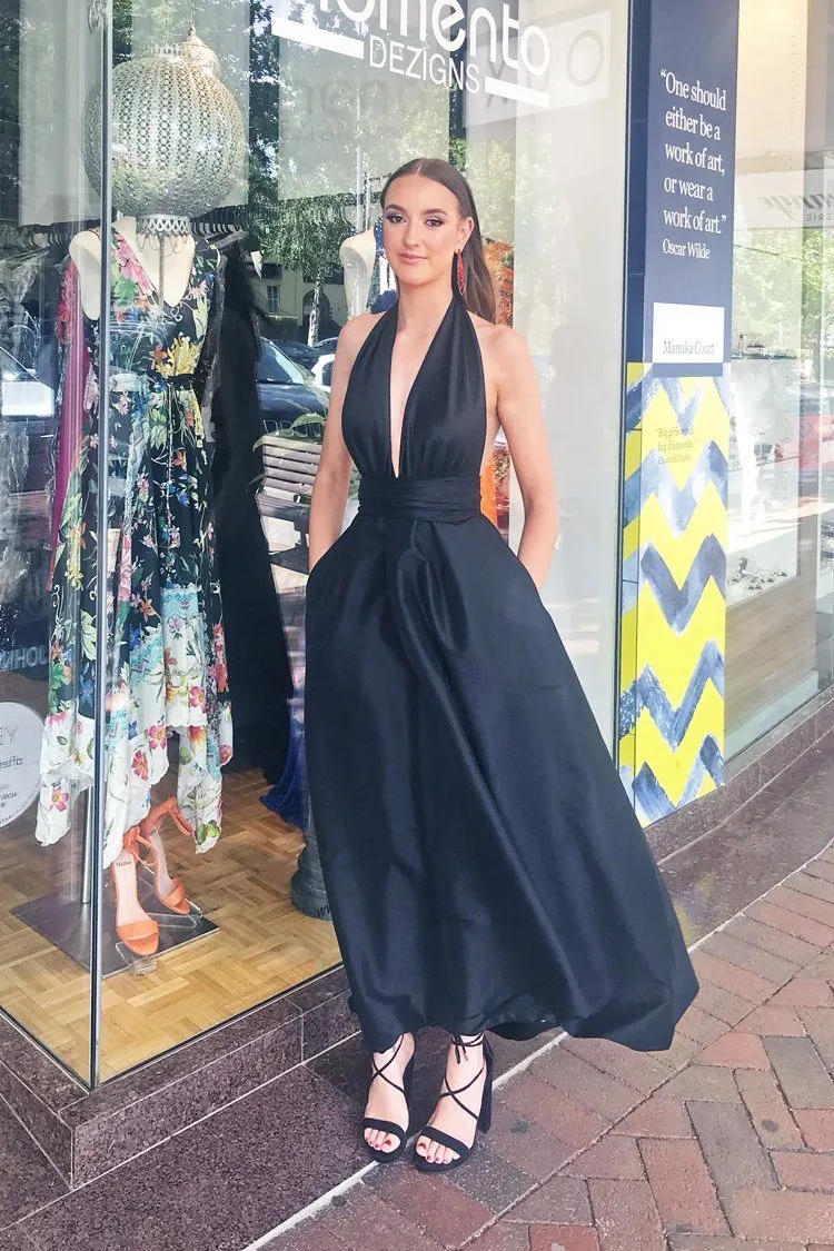 Cameo Bubble Gown in Black