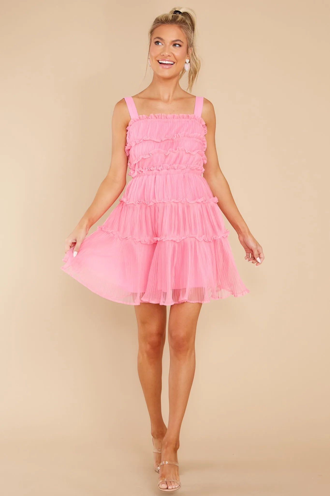 Cheap Frills Pink Dress