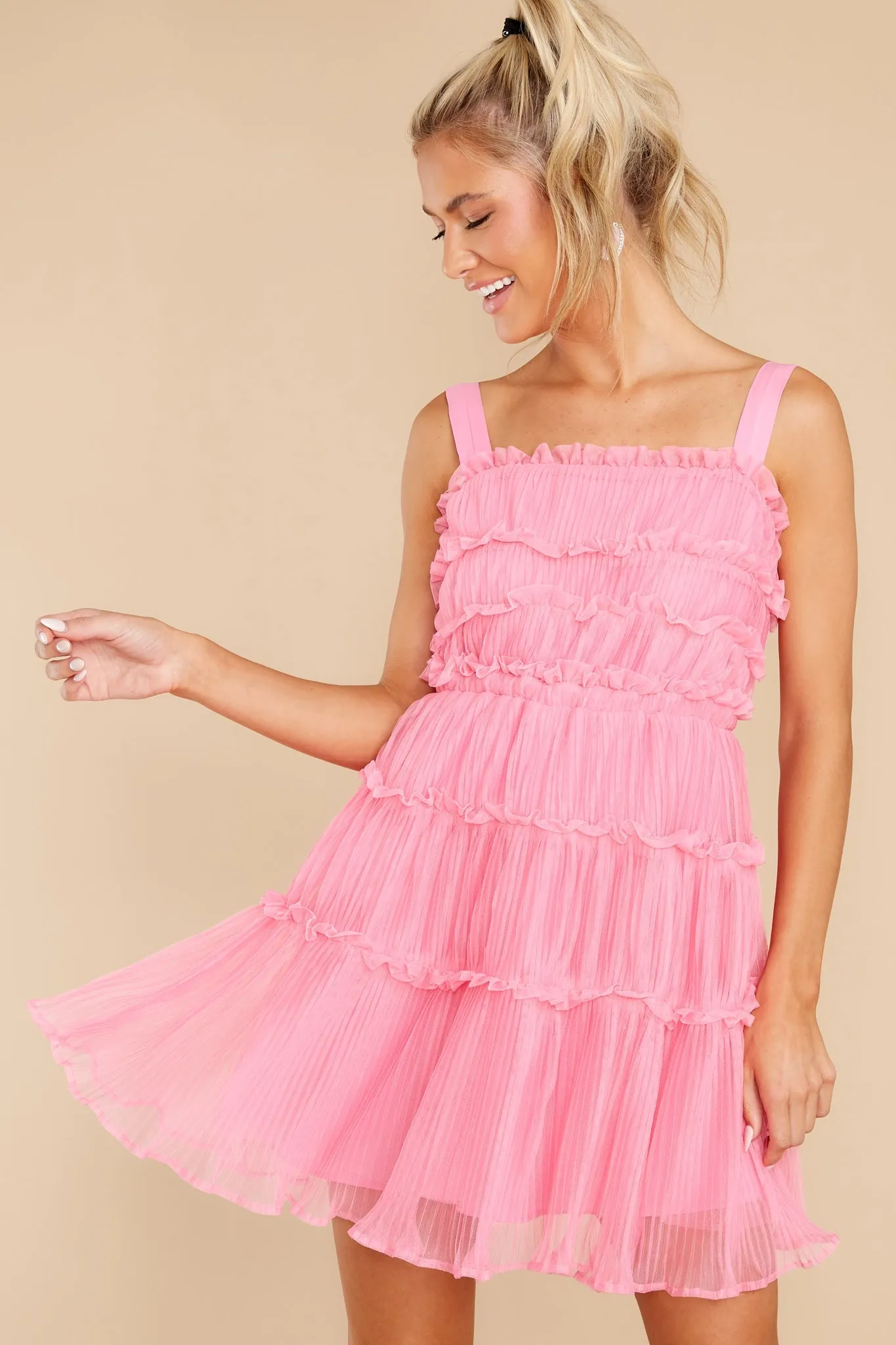 Cheap Frills Pink Dress