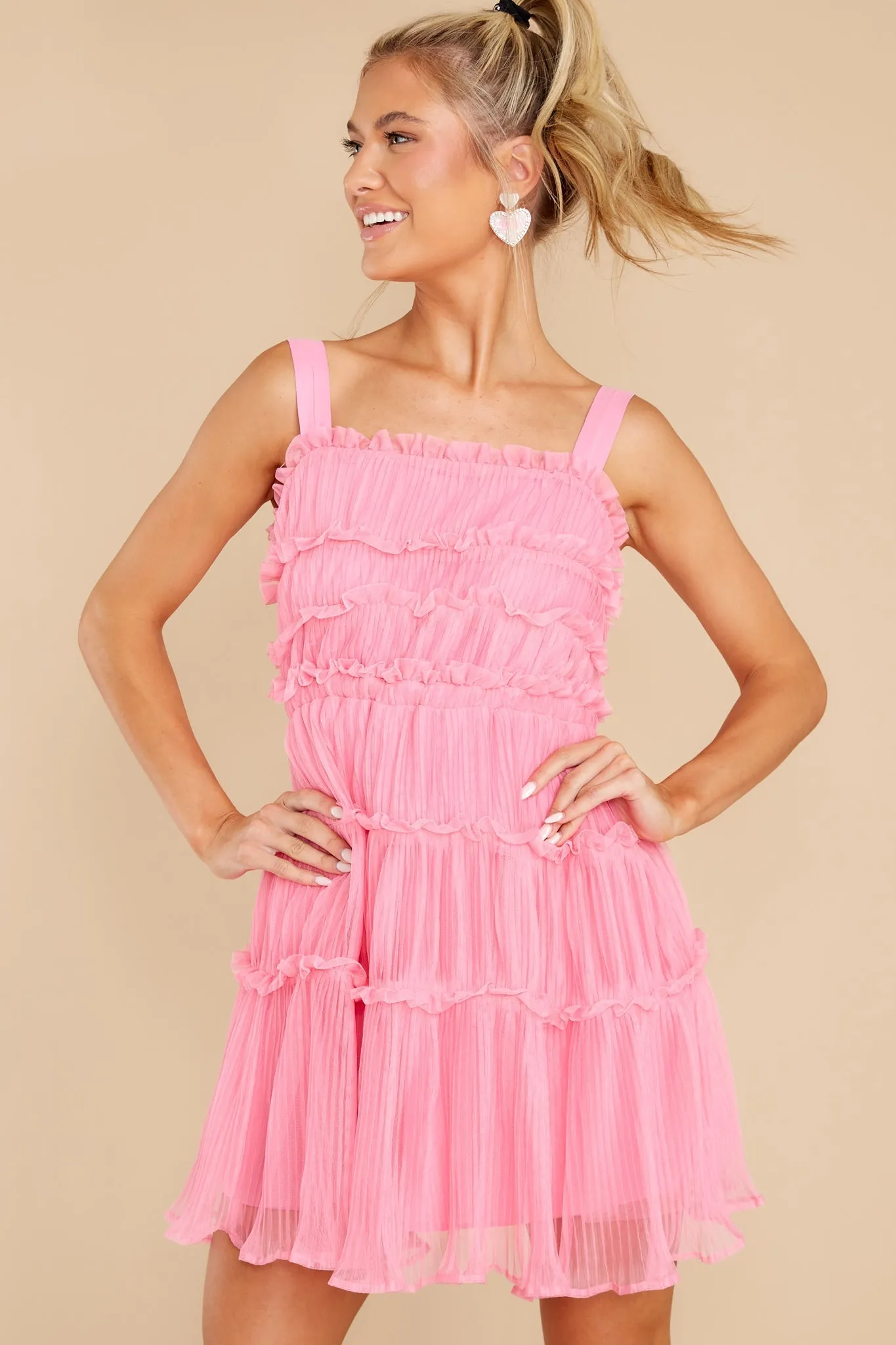 Cheap Frills Pink Dress