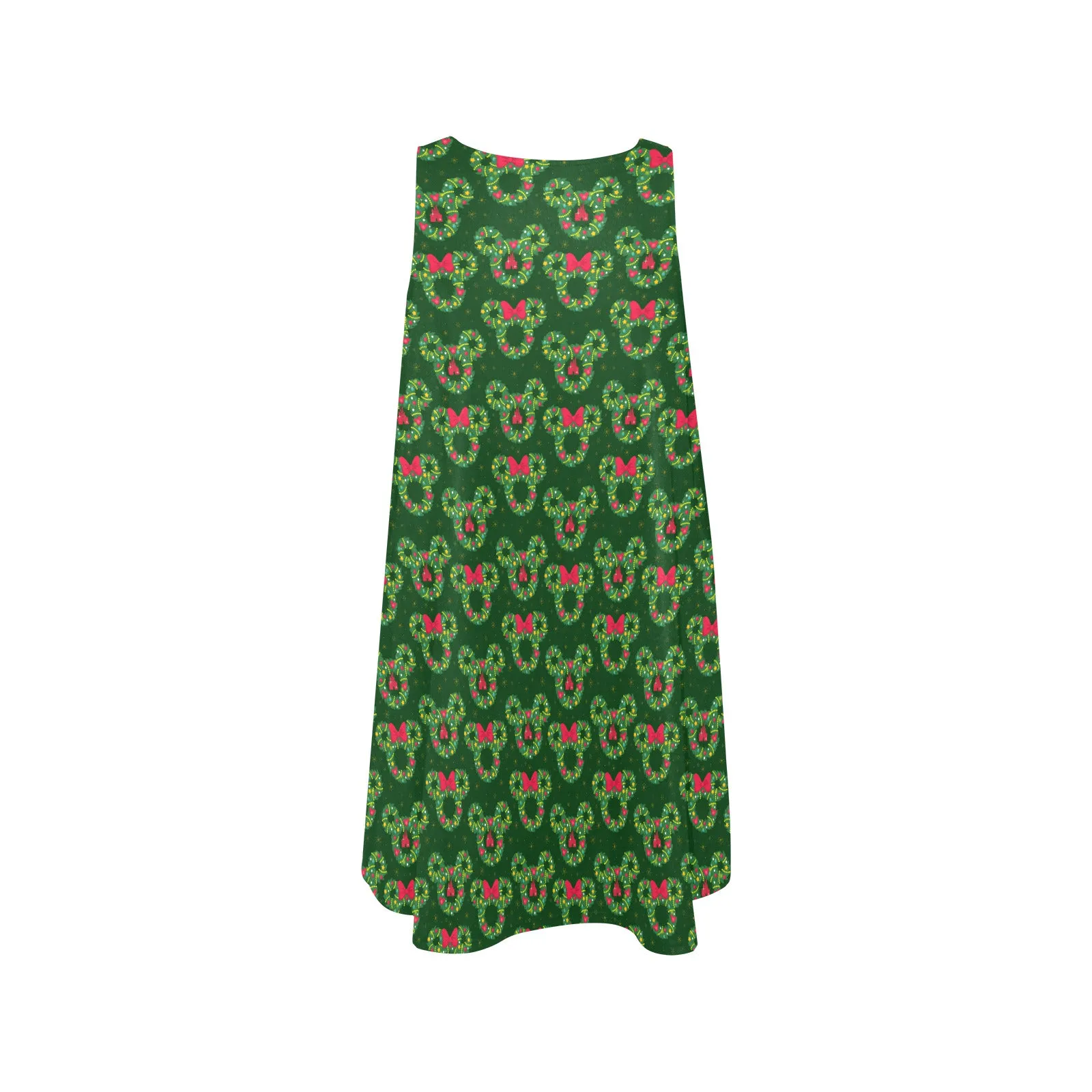 Christmas Wreaths Sleeveless A-Line Pocket Dress