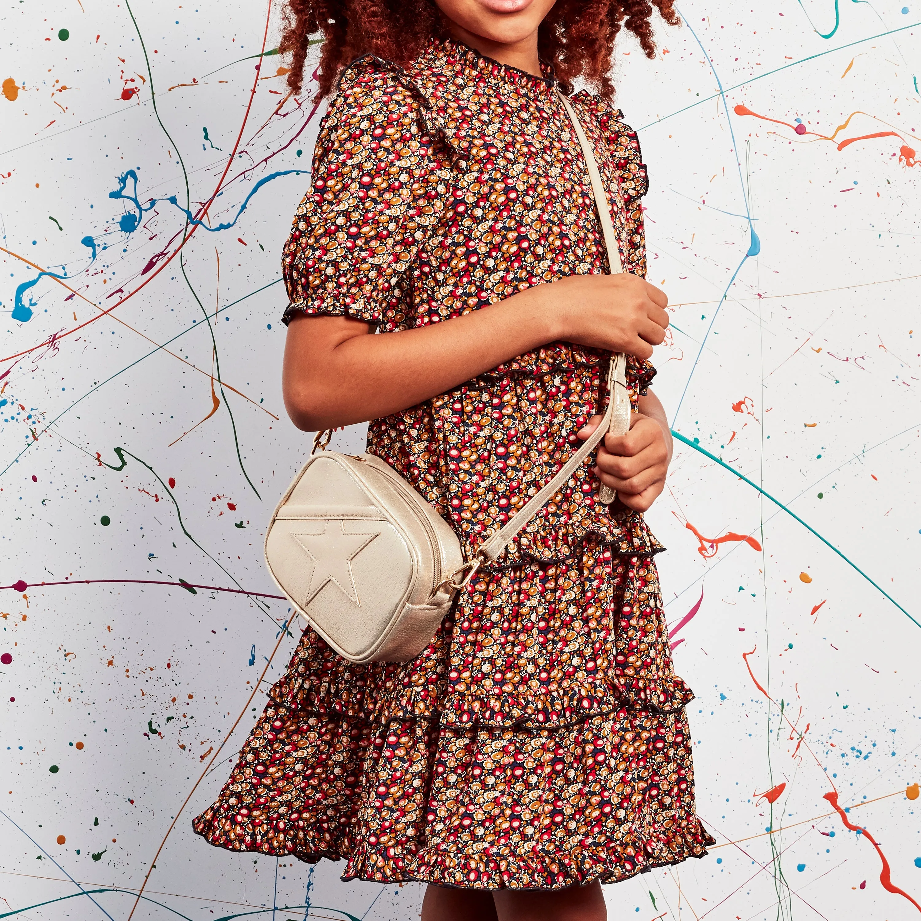 Classic Floral Ruffle Dress