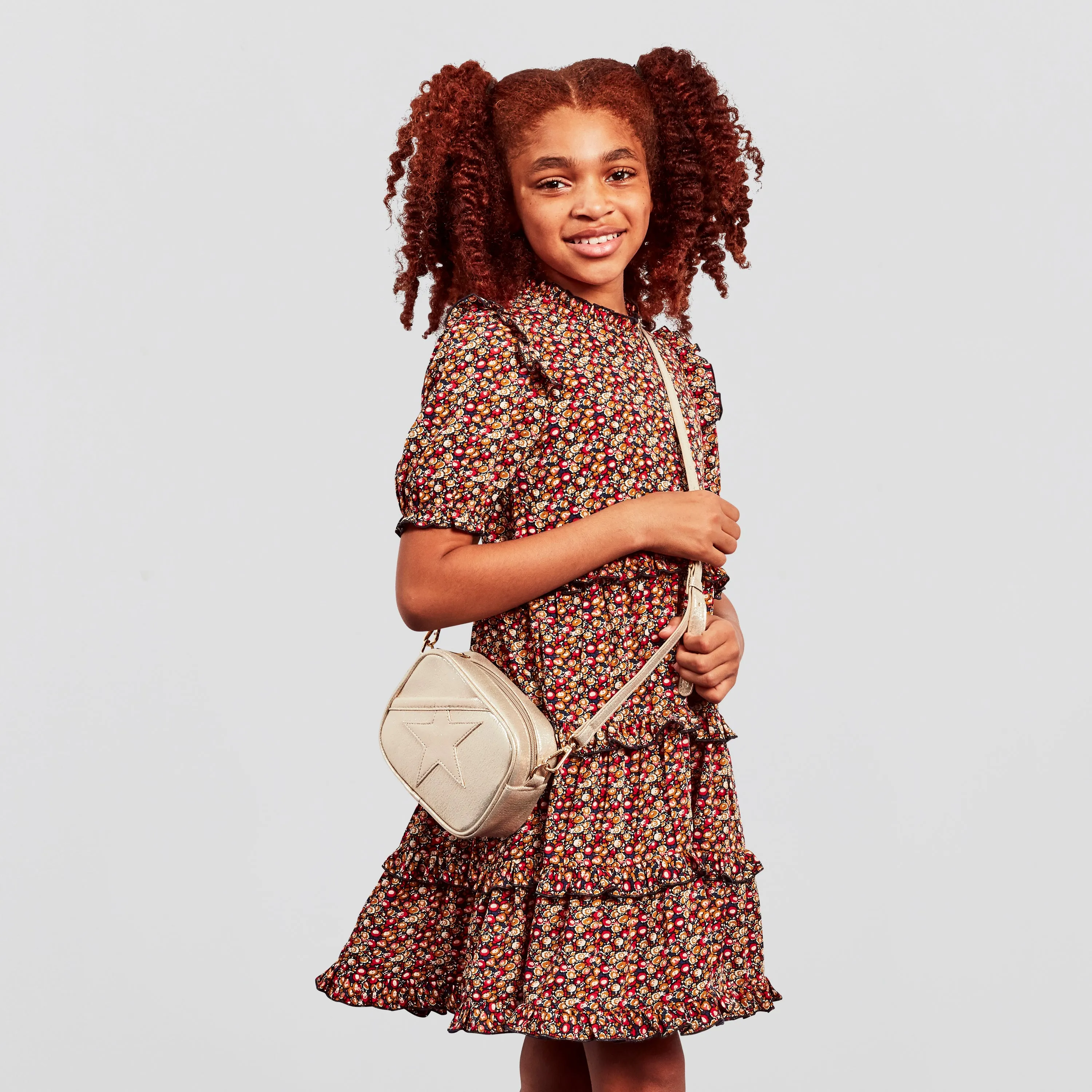 Classic Floral Ruffle Dress
