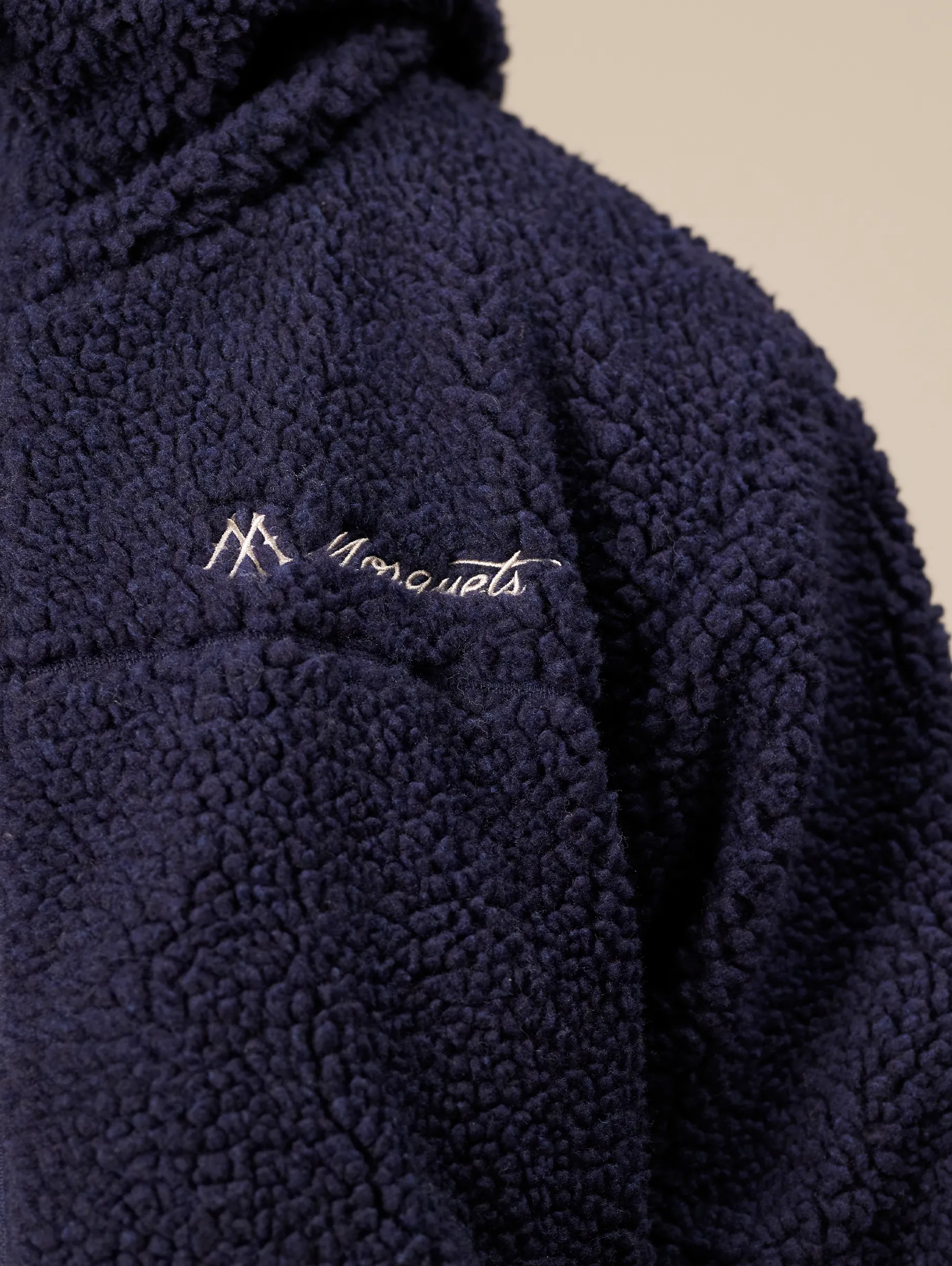 DARK BLUE BALACLAVA FLEECE JACKET "MOSQUETS"