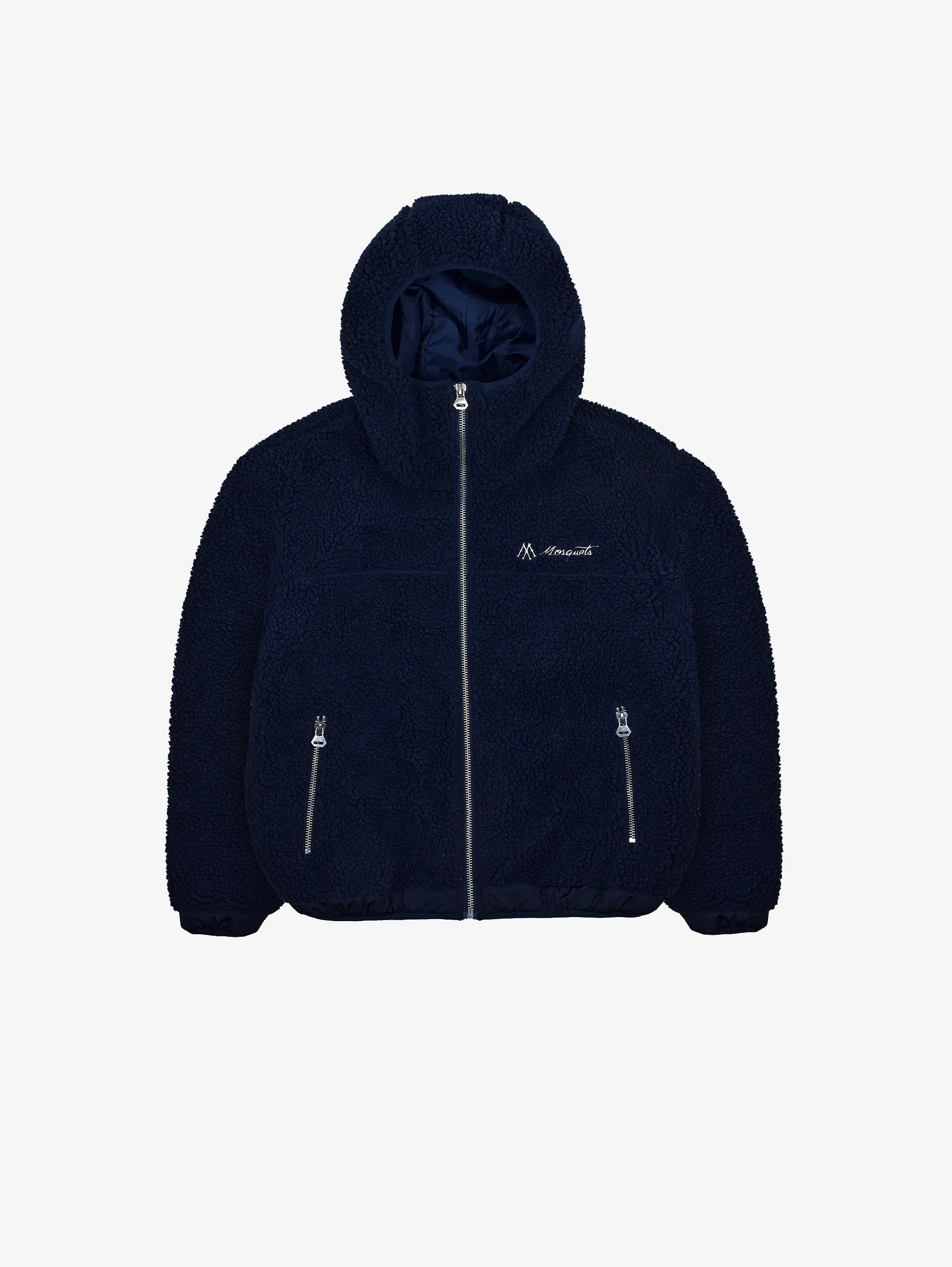 DARK BLUE BALACLAVA FLEECE JACKET "MOSQUETS"