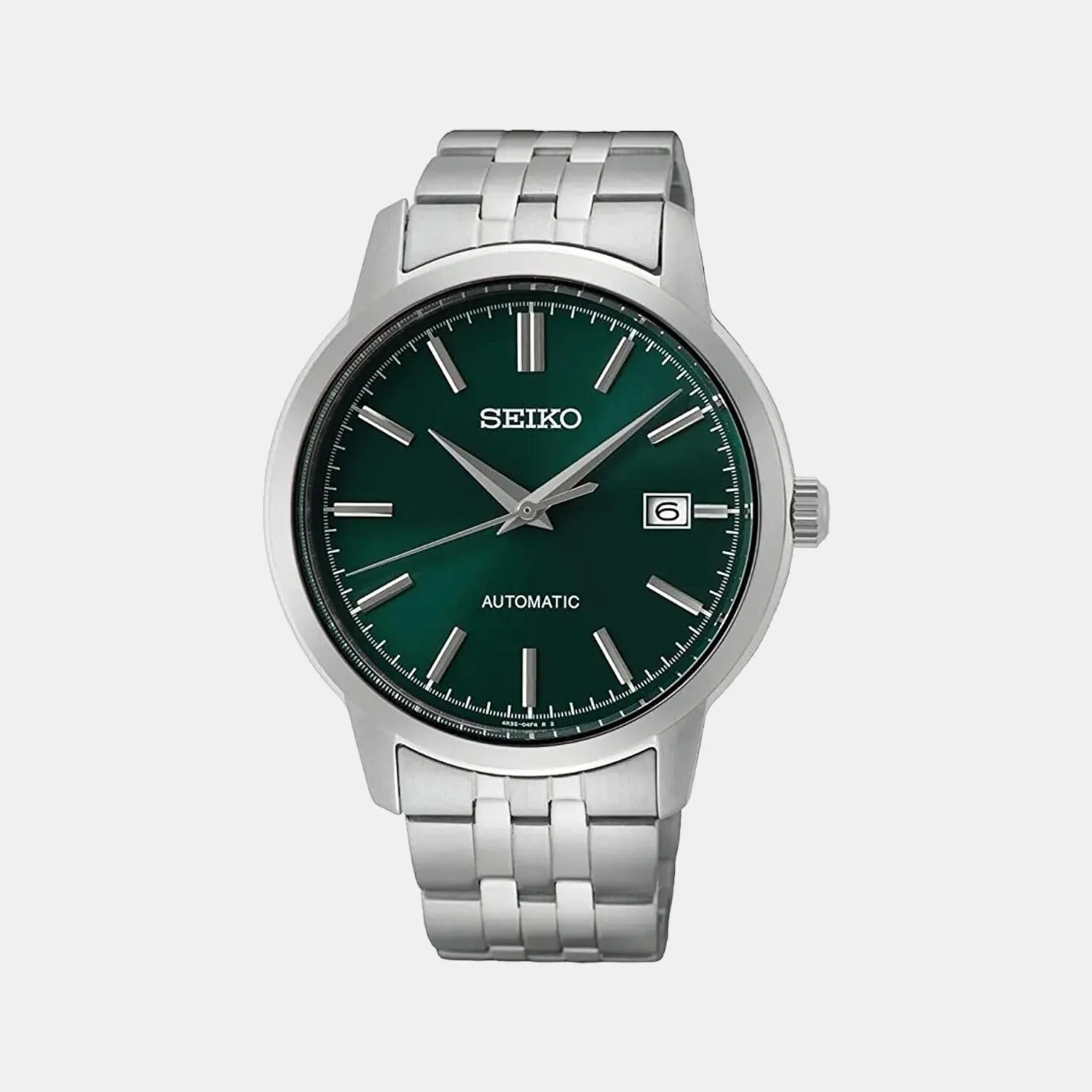 Dress Men's Green Analog Stainless Steel Automatic Watch SRPH89K1