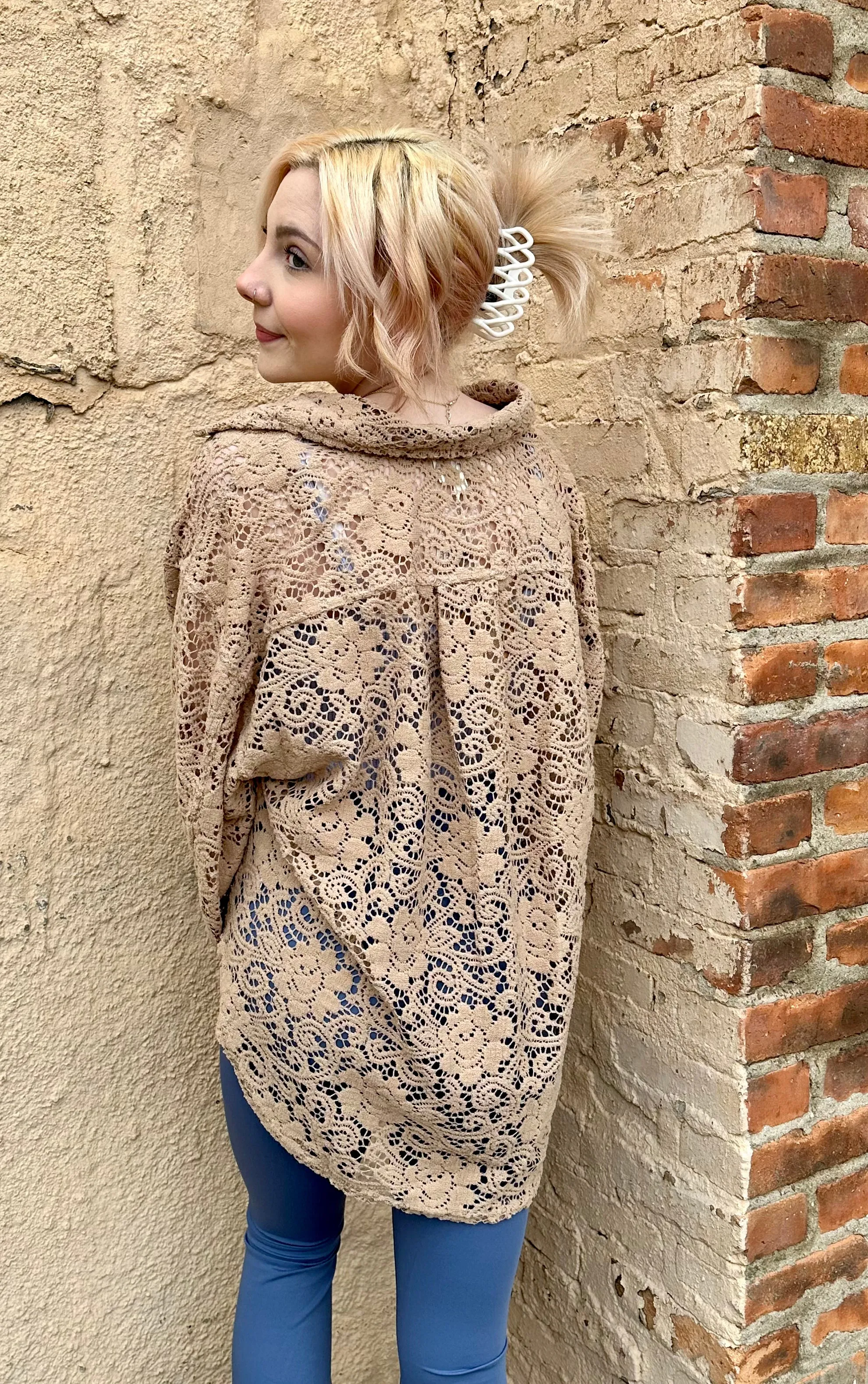 Emmy Oversized Lace Shirt