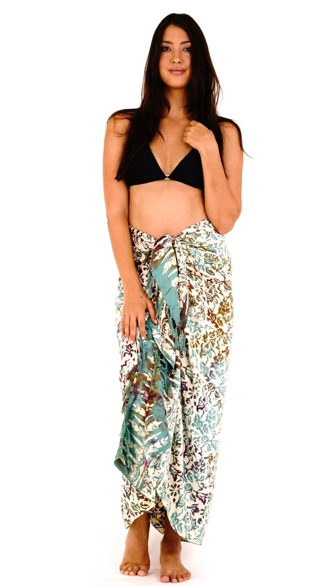 Floral Batik Print Sarong