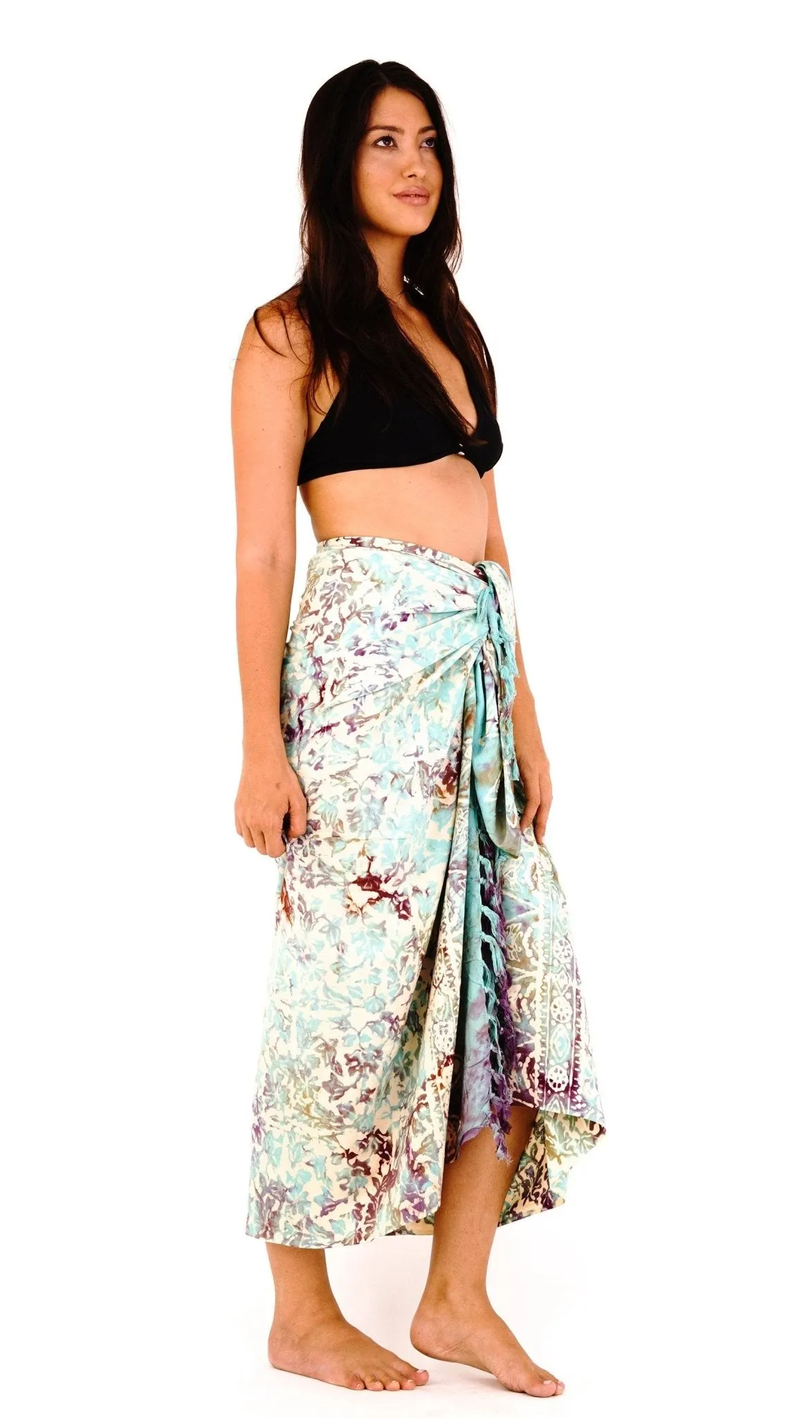 Floral Batik Print Sarong