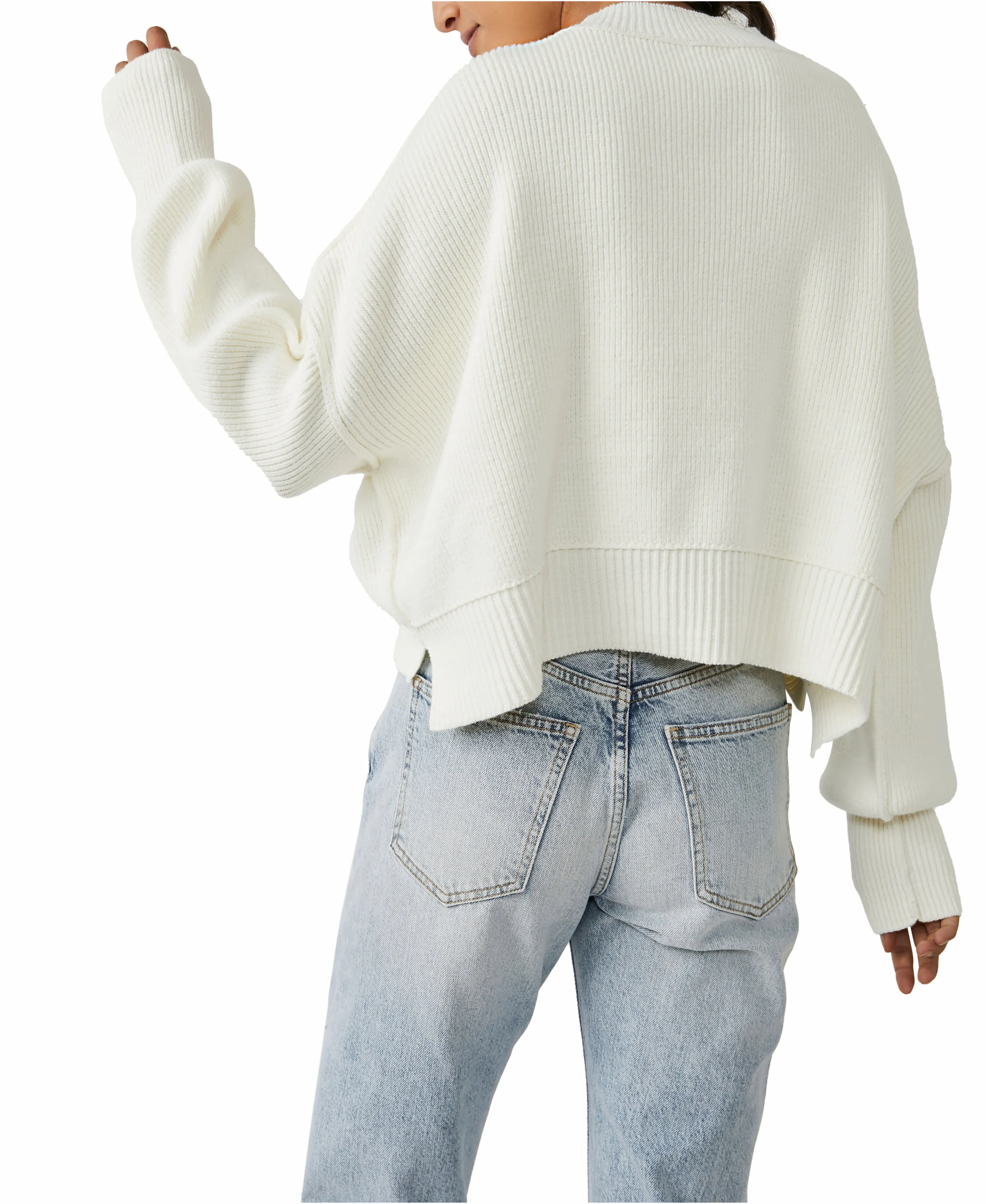 Free People Easy Street Crop Pullover