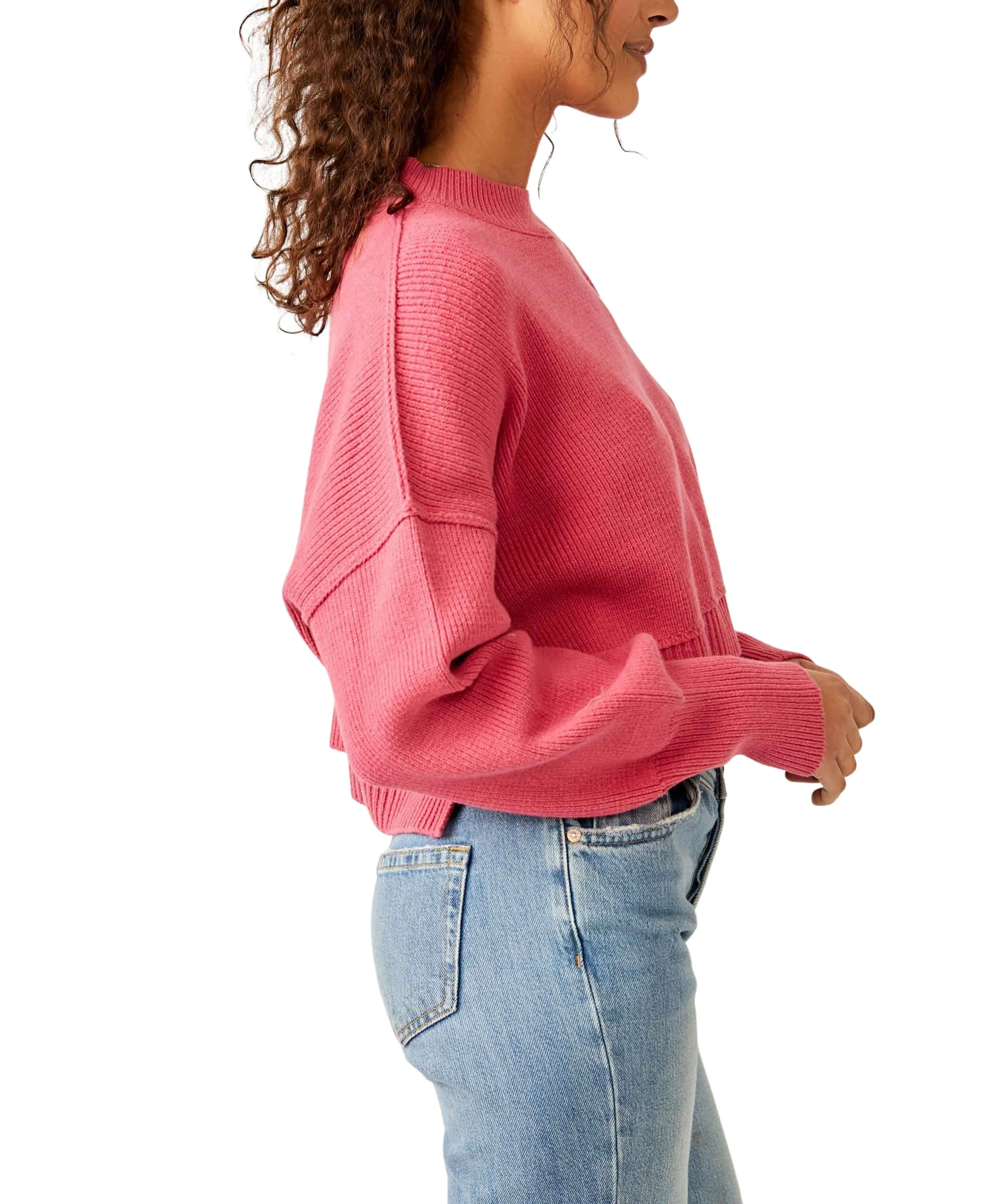 Free People Easy Street Crop Pullover