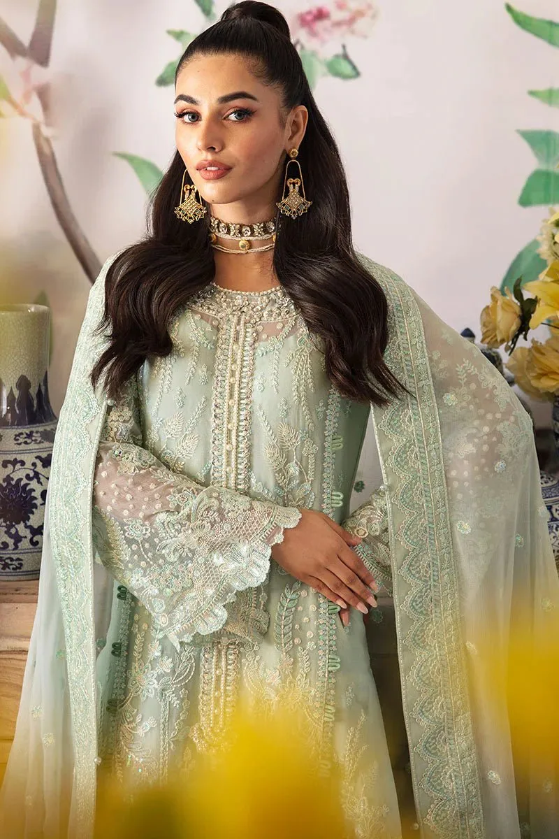 Gulaal |  Embroidered Chiffon 24  | Jade