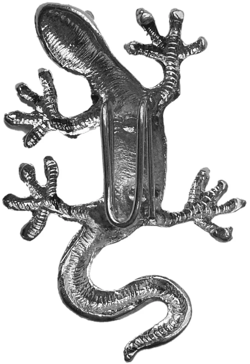 Hair Hook Gecko - Silver, Ponytail Holder