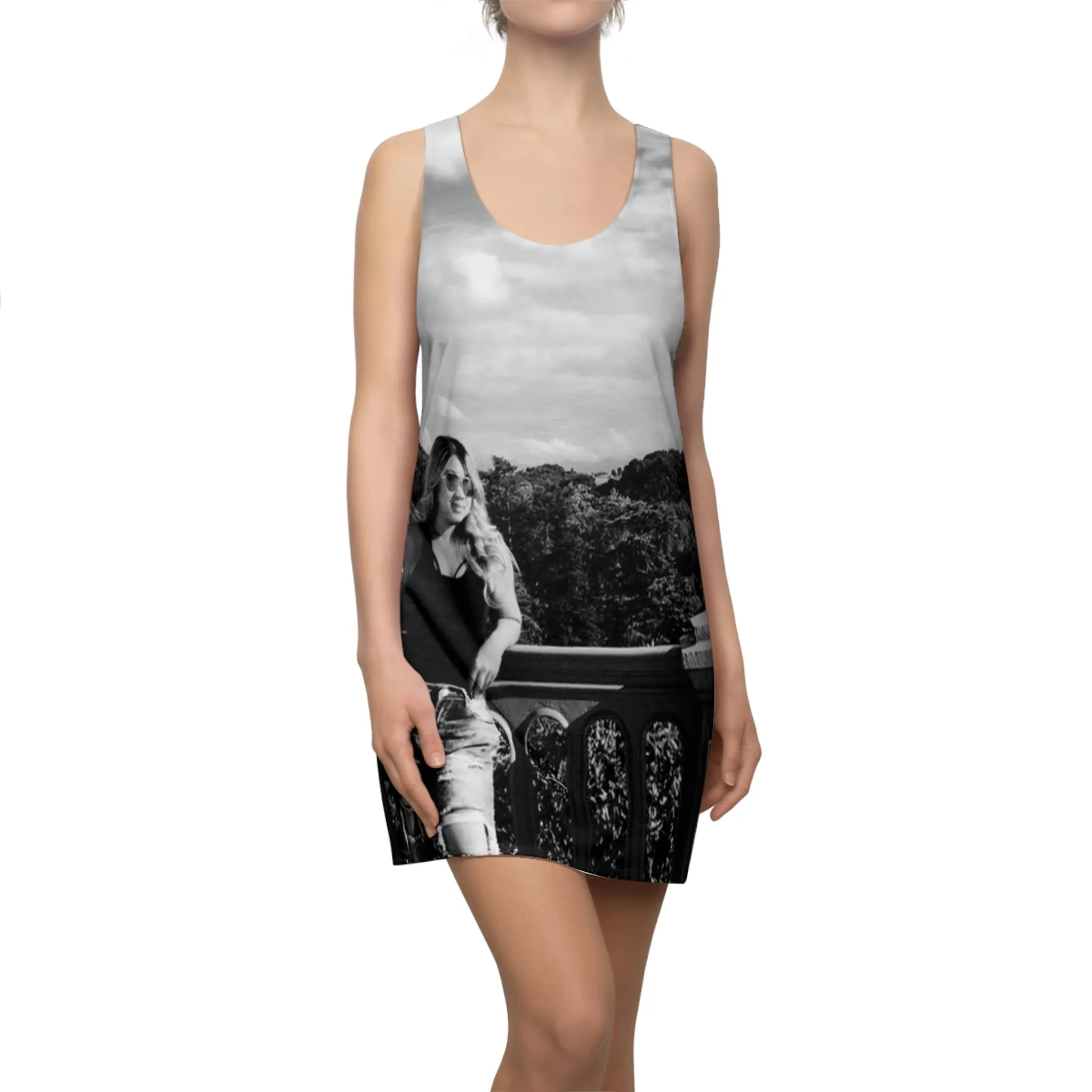 Island Girl Women's Cut & Sew Racerback Dress (AOP)