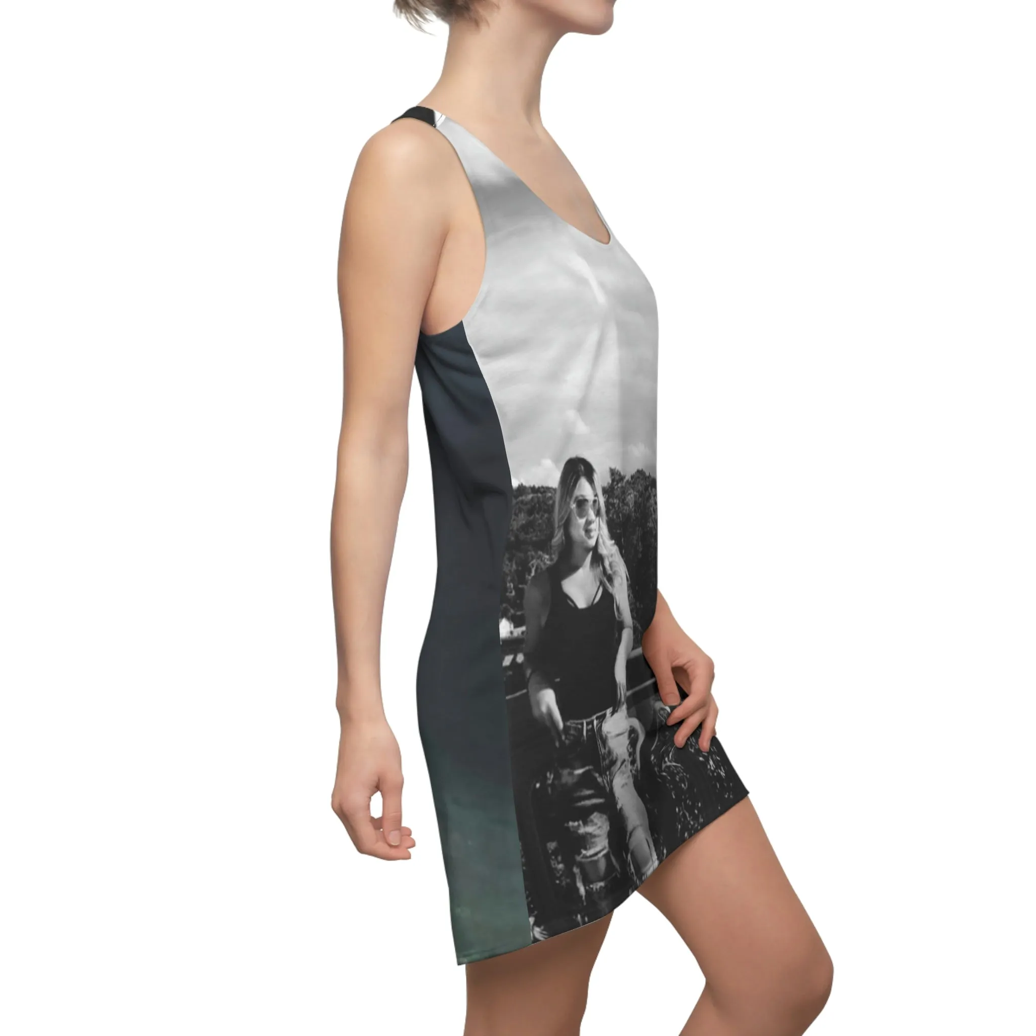 Island Girl Women's Cut & Sew Racerback Dress (AOP)