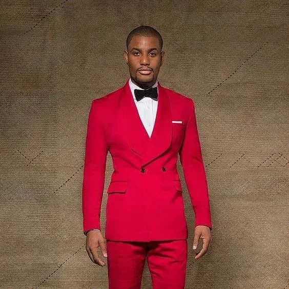 Ivory Groom Tuxedos Excellent Double-Breasted Groomsmen Wedding Tuxedos Men Formal Dinner Party Prom Blazer Suit(Jacket Pants Tie) 1103