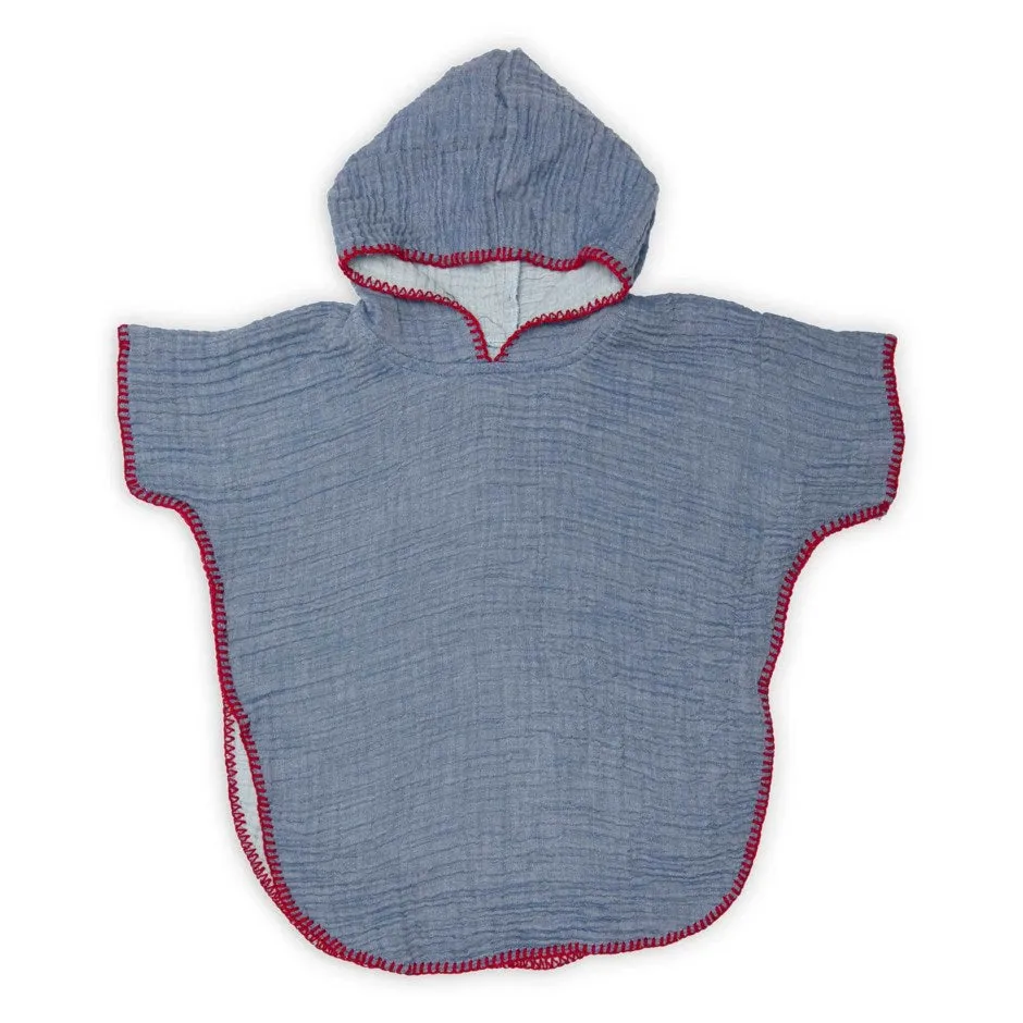Kid's Poncho in Denim (12-24M)