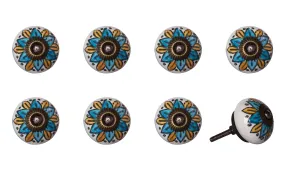 Knob-It Home Decor Classic Cabinet & Drawer Knobs-Blue/Yellow/Copper