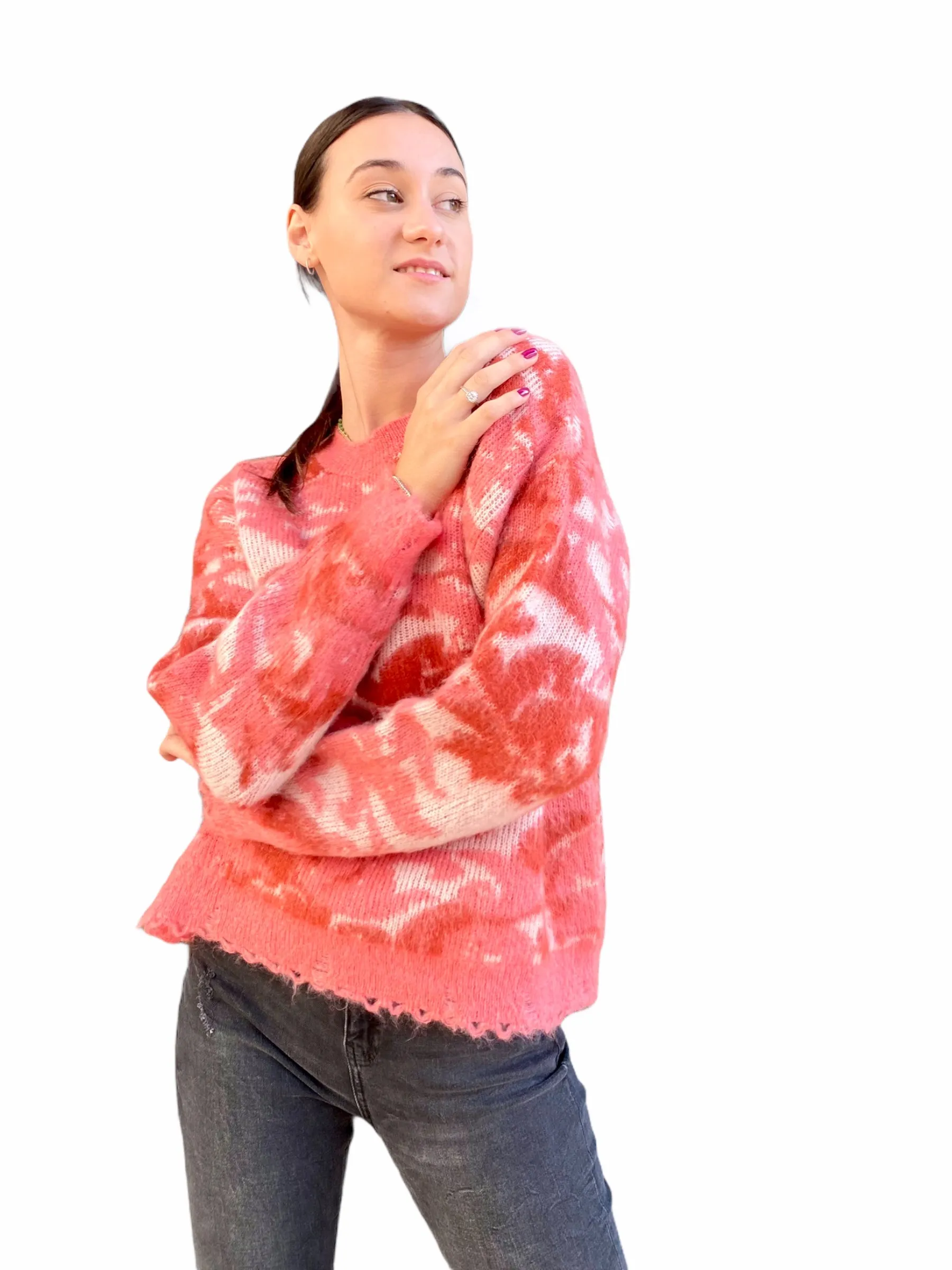 Kontatto coral pullover