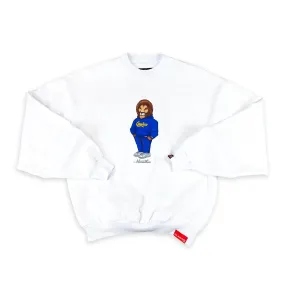 Leo The Marathon Lion (Crenshaw Hoodie) Crewneck - White
