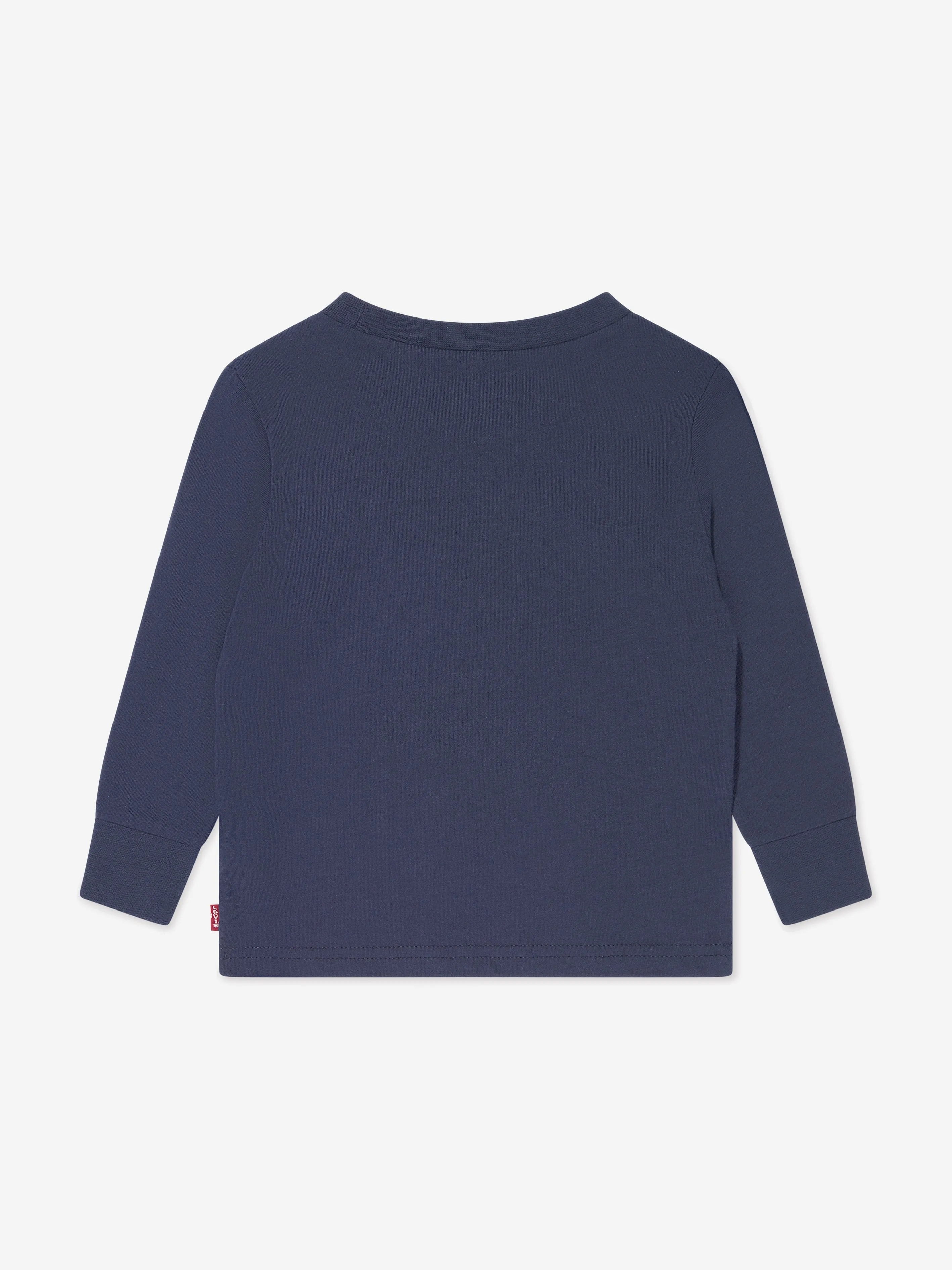 Levi's Baby Boys Glow Effect Batwing Long Sleeve T-Shirt in Navy