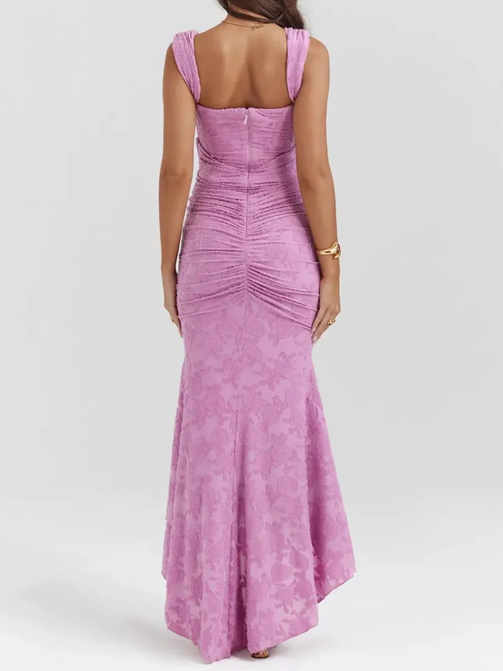 Lilly Off Shoulder Backless Midi Dress