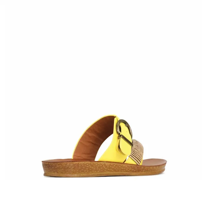 Los Carbos Bria Sunburst Yellow Light Flexible Sandal Jandal