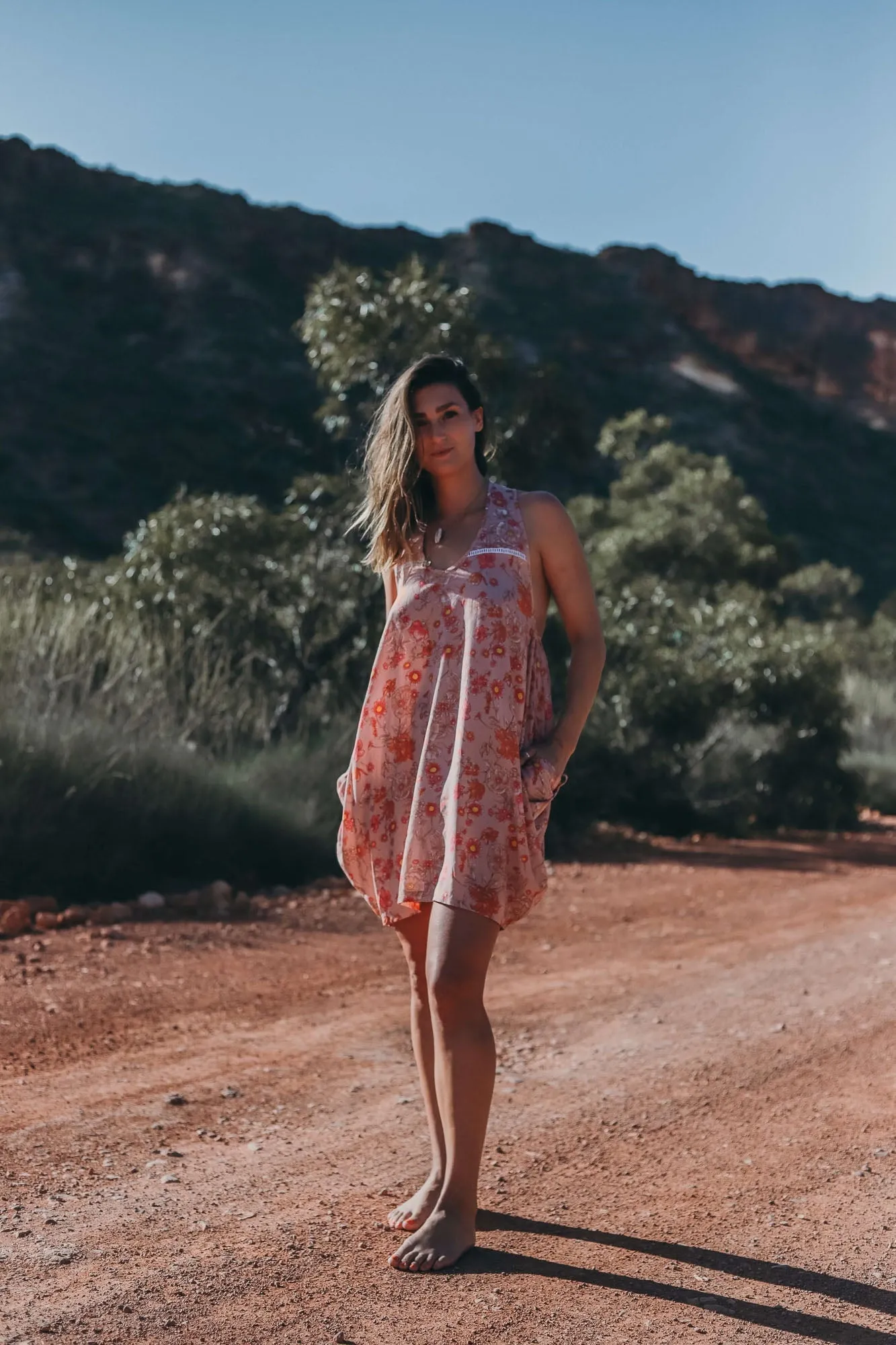 Maxi Wingdress - tea rose