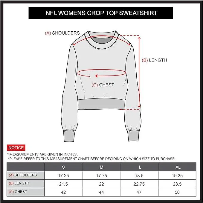 NFL Official Women's Super Soft Ultimate Crew Neck Sweatshirt|Kansas City Chiefs