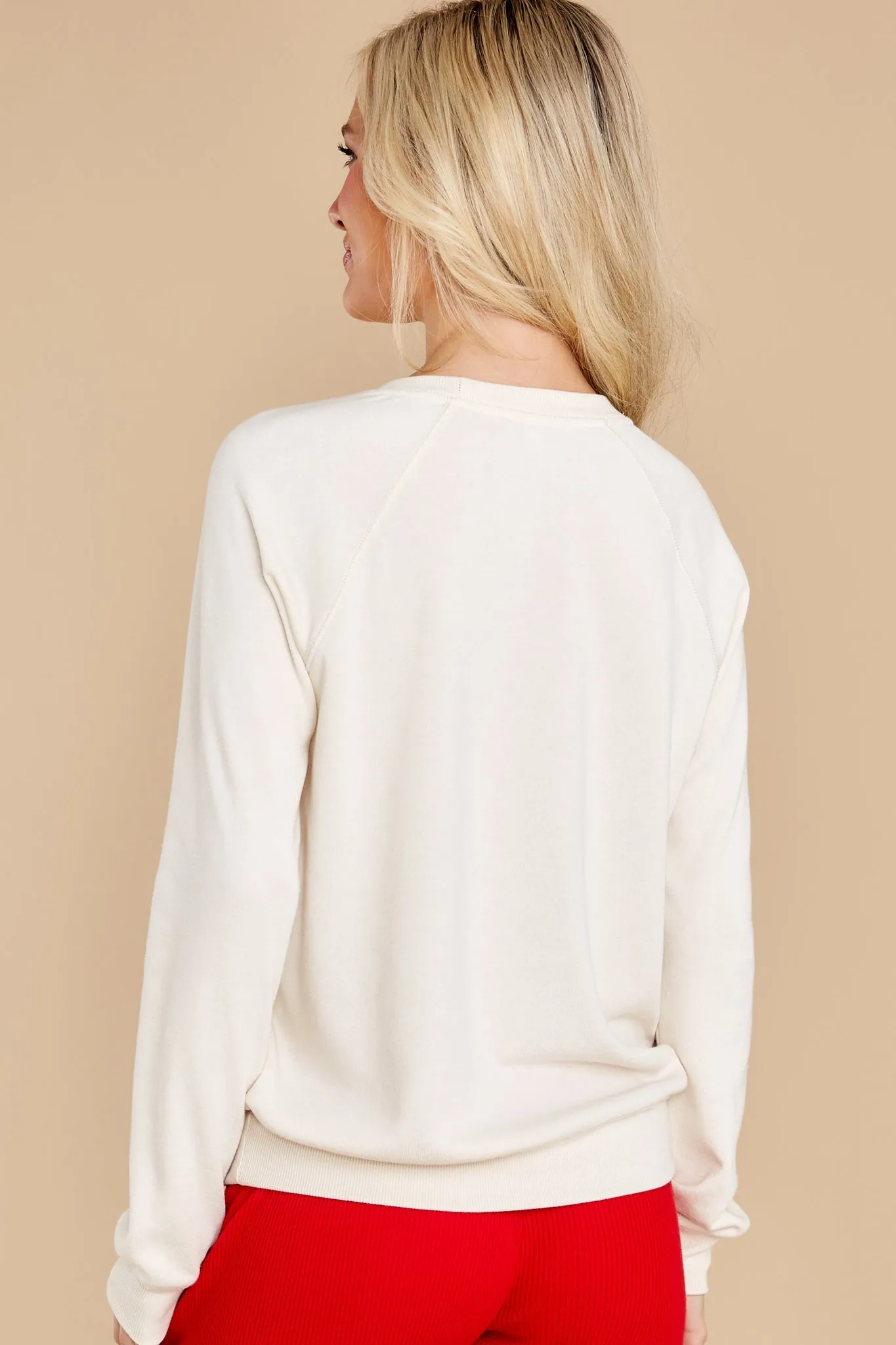 Oh Happy Day Ivory Sweatshirt
