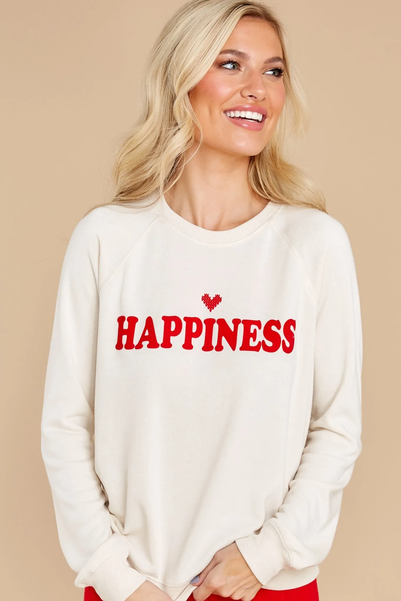 Oh Happy Day Ivory Sweatshirt