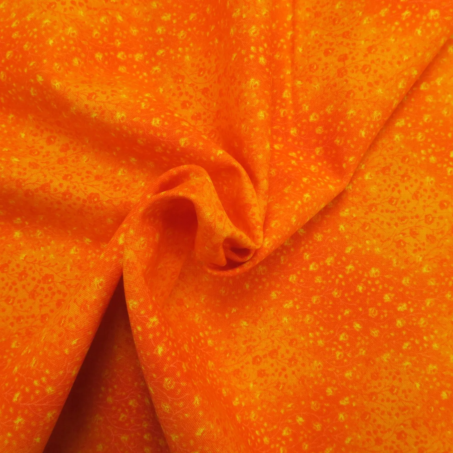 Orange and Yellow Cotton Blended Broadcloth
