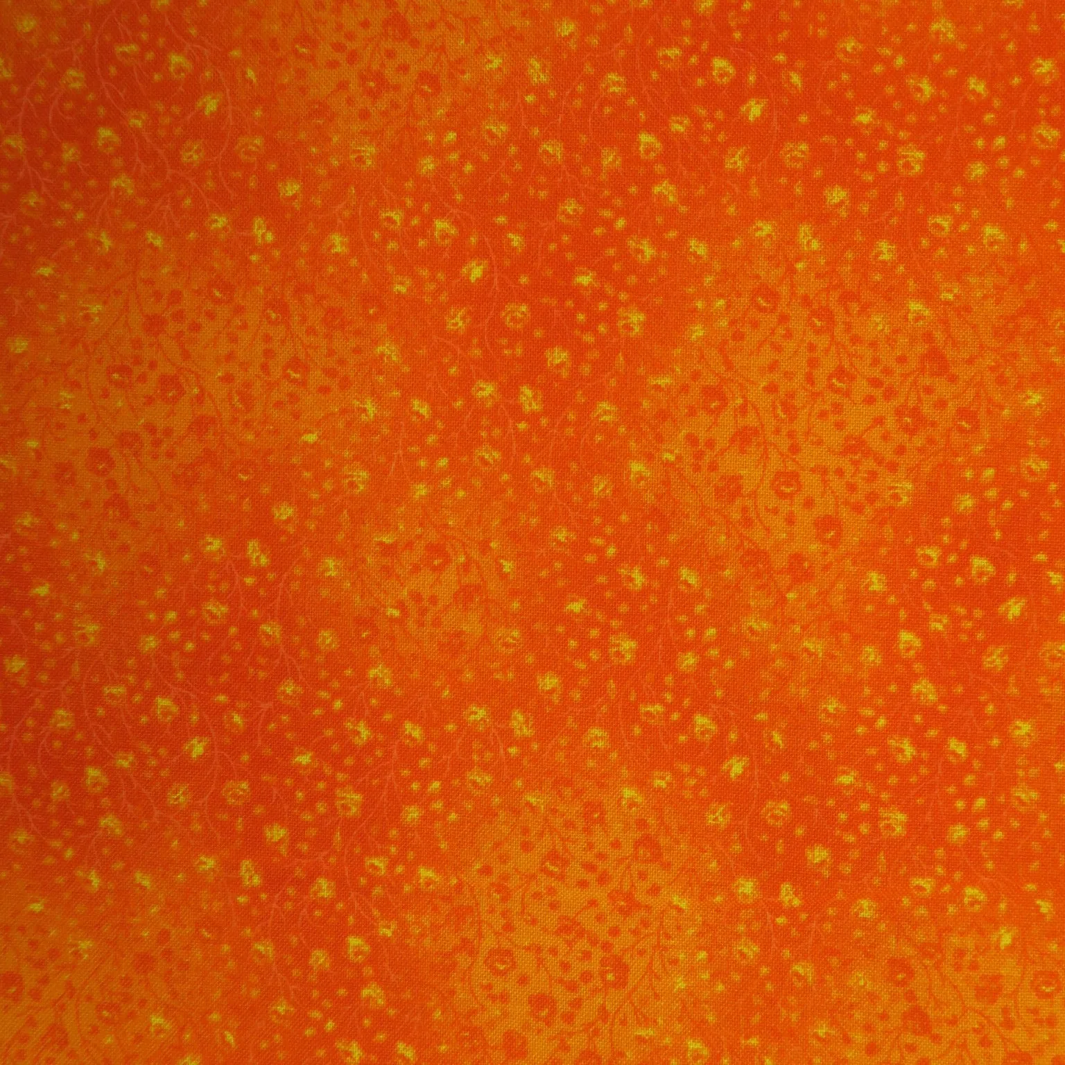 Orange and Yellow Cotton Blended Broadcloth