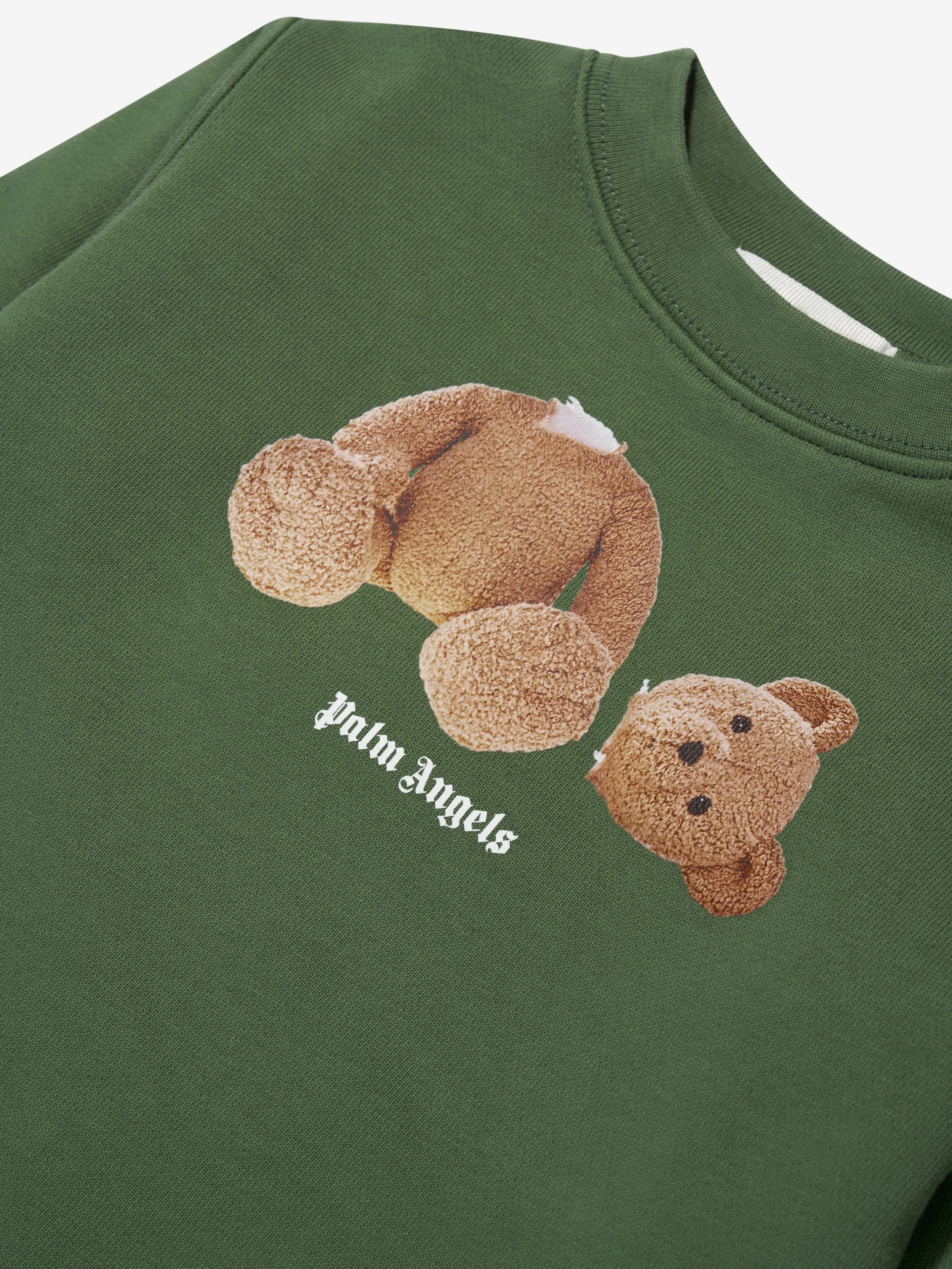 Palm Angels Baby Boys Bear Sweatshirt in Green